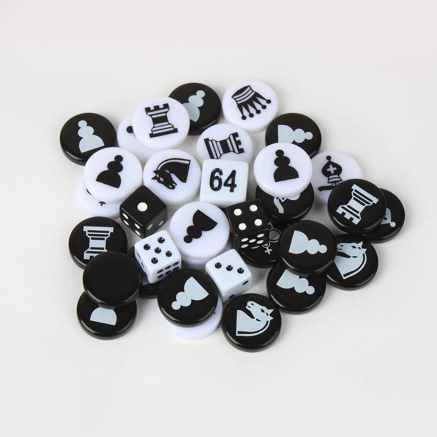 Juego de Mesa 3-en-1 Ajedrez Damas Backgammon Andux Marrón