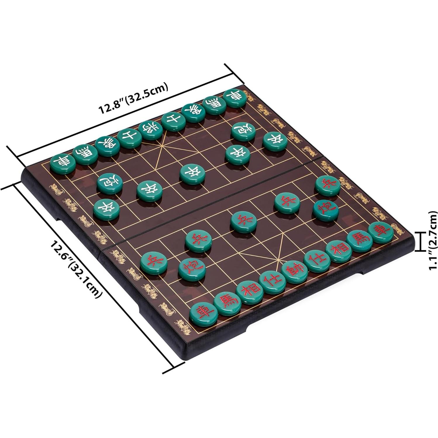 Juego de Ajedrez Chino Magnético Xiangqi Yellow Mountain 32 Piezas