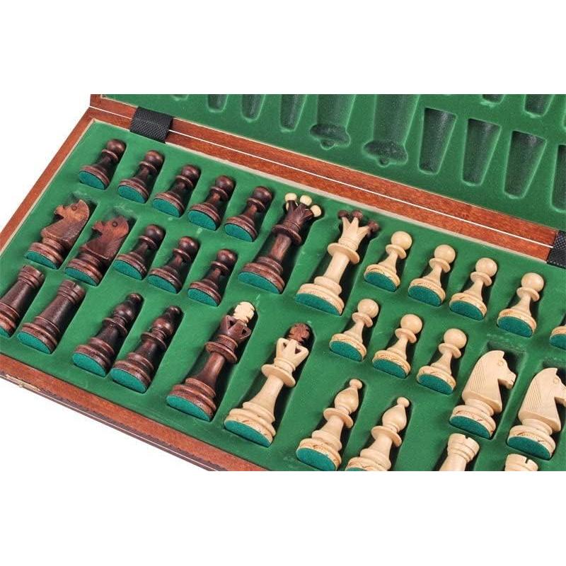 Juego de Ajedrez de Madera Hecho a Mano Muba 40 cm