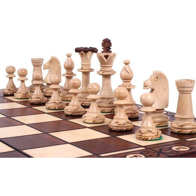 Juego de Ajedrez de Madera Hecho a Mano Muba 40 cm