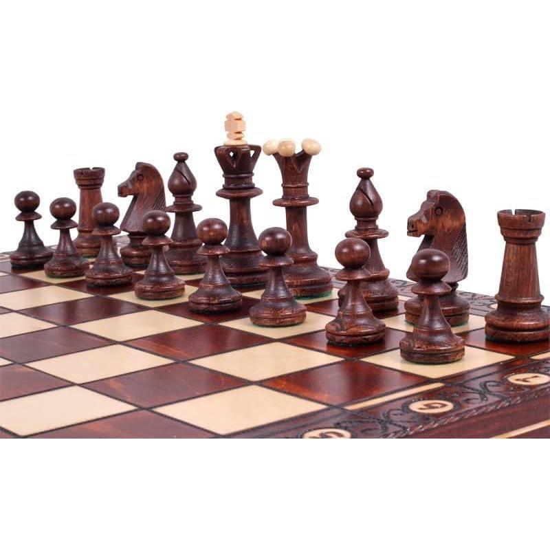 Juego de Ajedrez de Madera Hecho a Mano Muba 40 cm