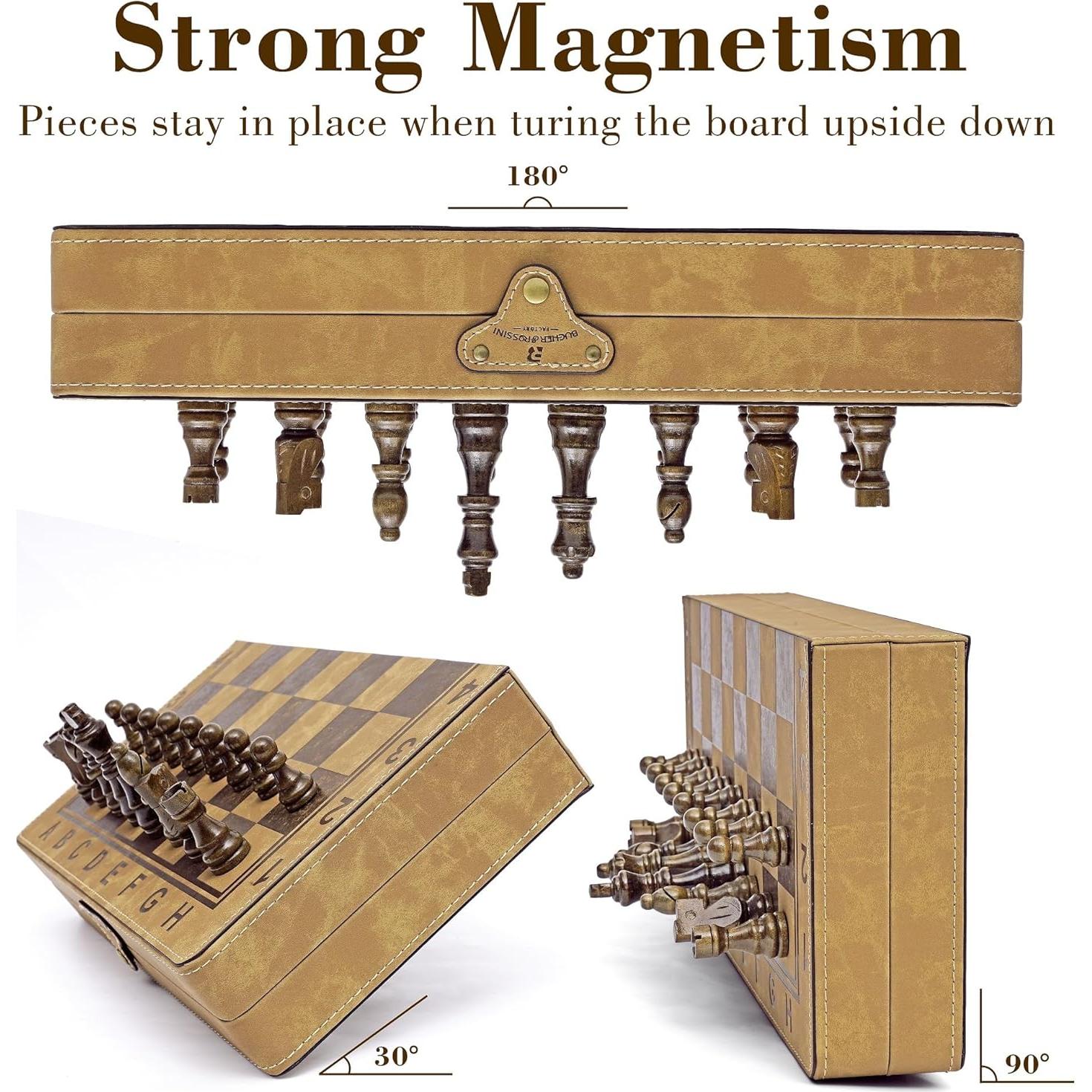 Juego de Ajedrez Magnético 15 Pulgadas Bucher&Rossini