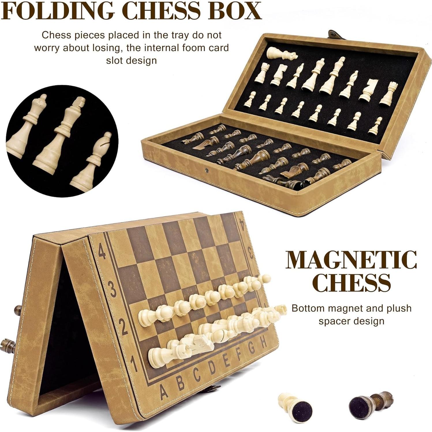 Juego de Ajedrez Magnético 15 Pulgadas Bucher&Rossini