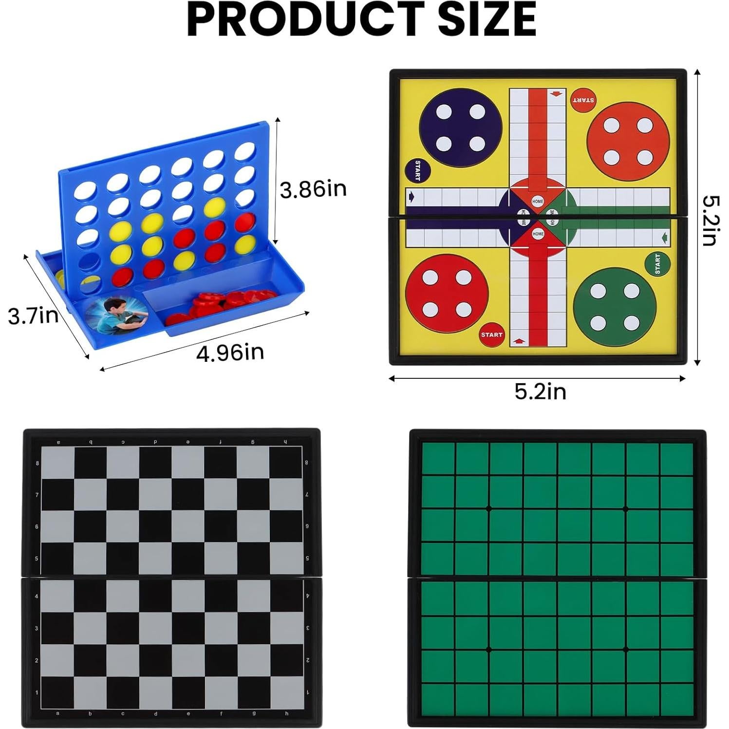 Juego de Viaje 5 en 1 COLORGO con Tablero Magnético Plegable