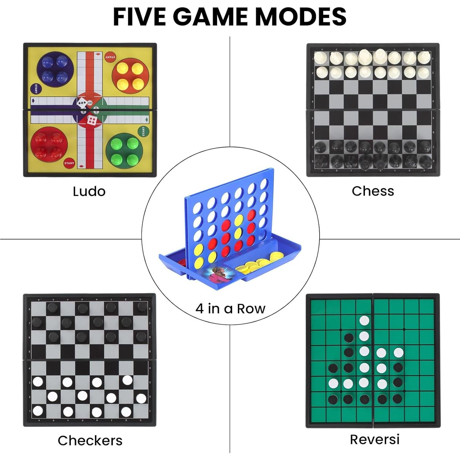 Juego de Viaje 5 en 1 COLORGO con Tablero Magnético Plegable