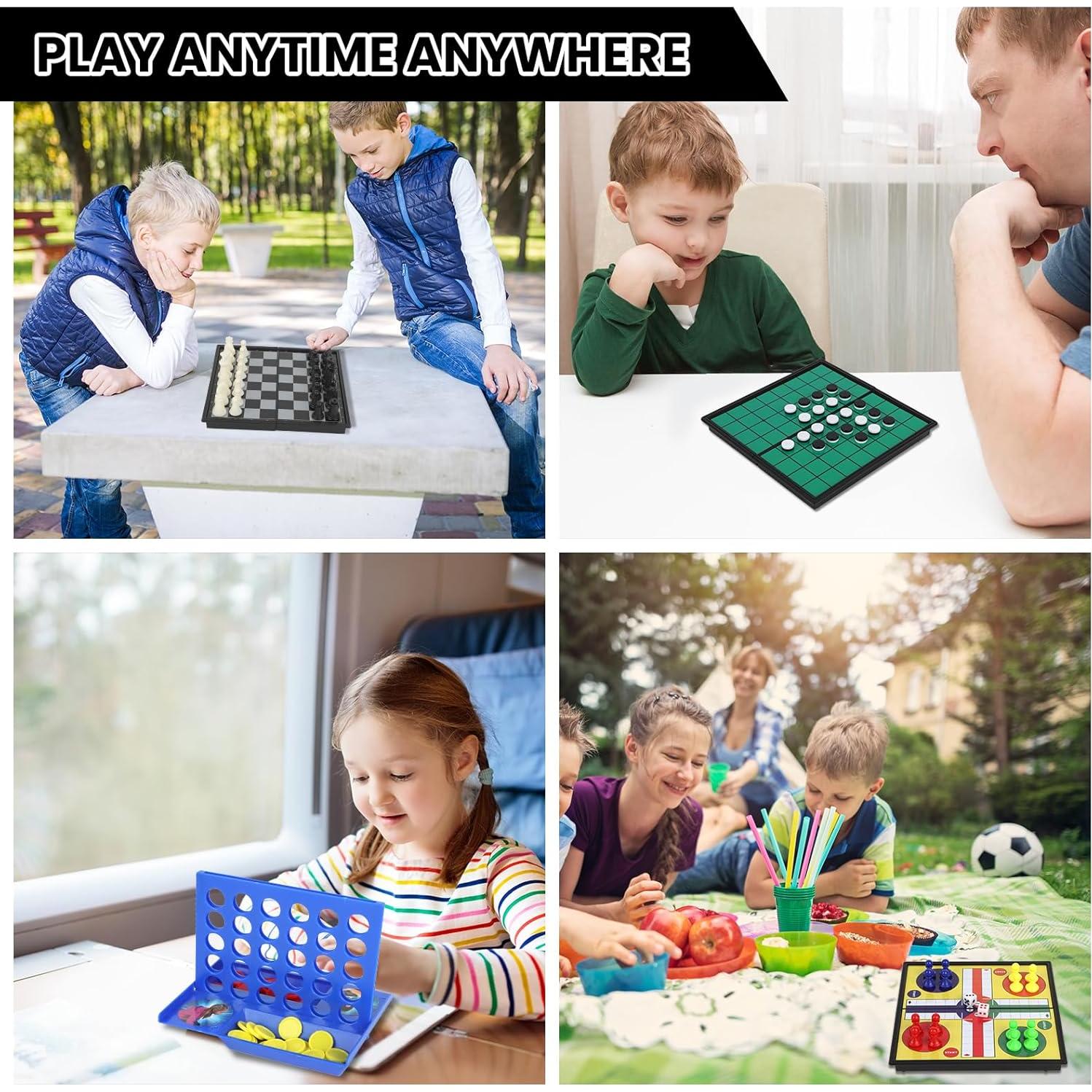 Juego de Viaje 5 en 1 COLORGO con Tablero Magnético Plegable