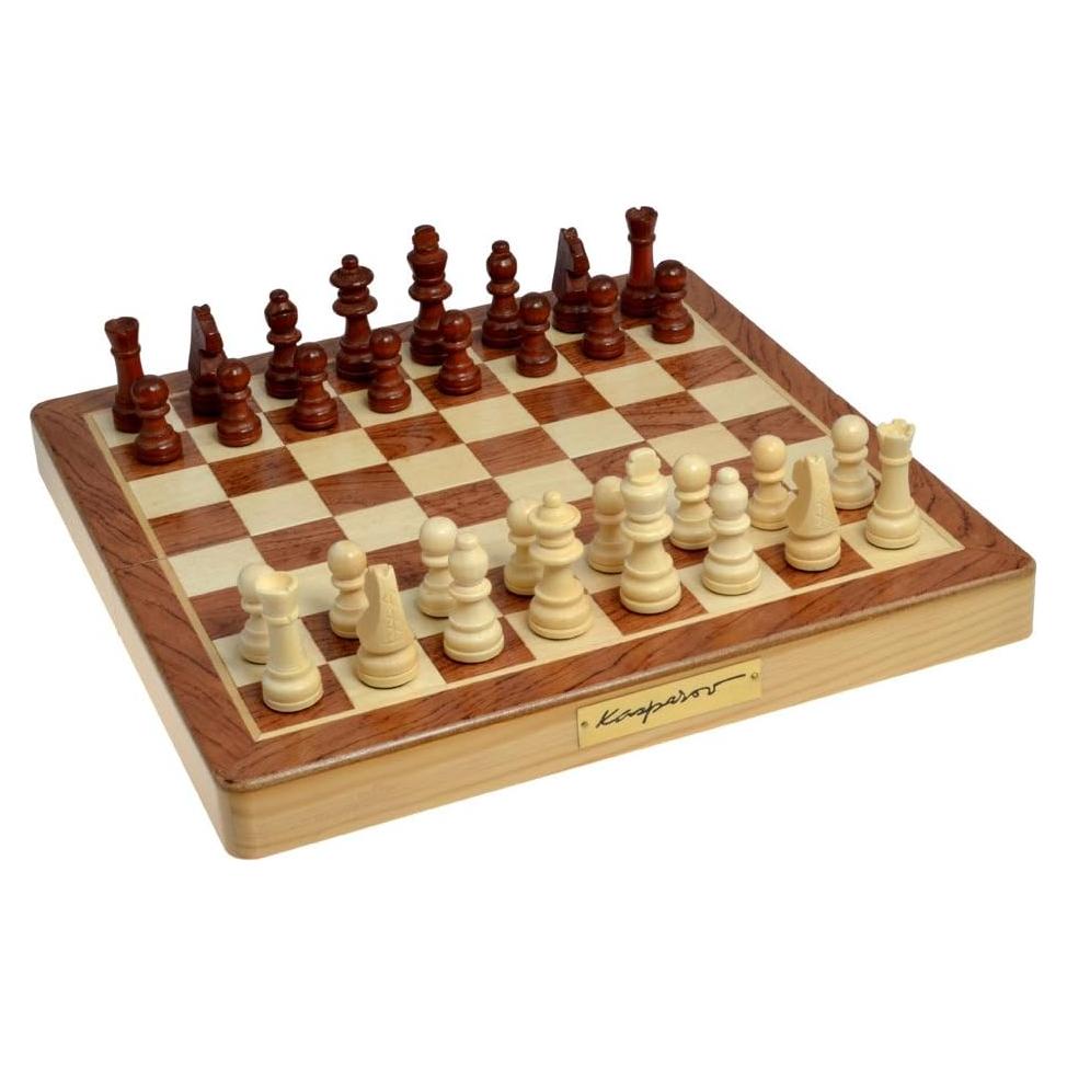 Juego de Ajedrez Internacional Kasparov Madera Plegable 30cm