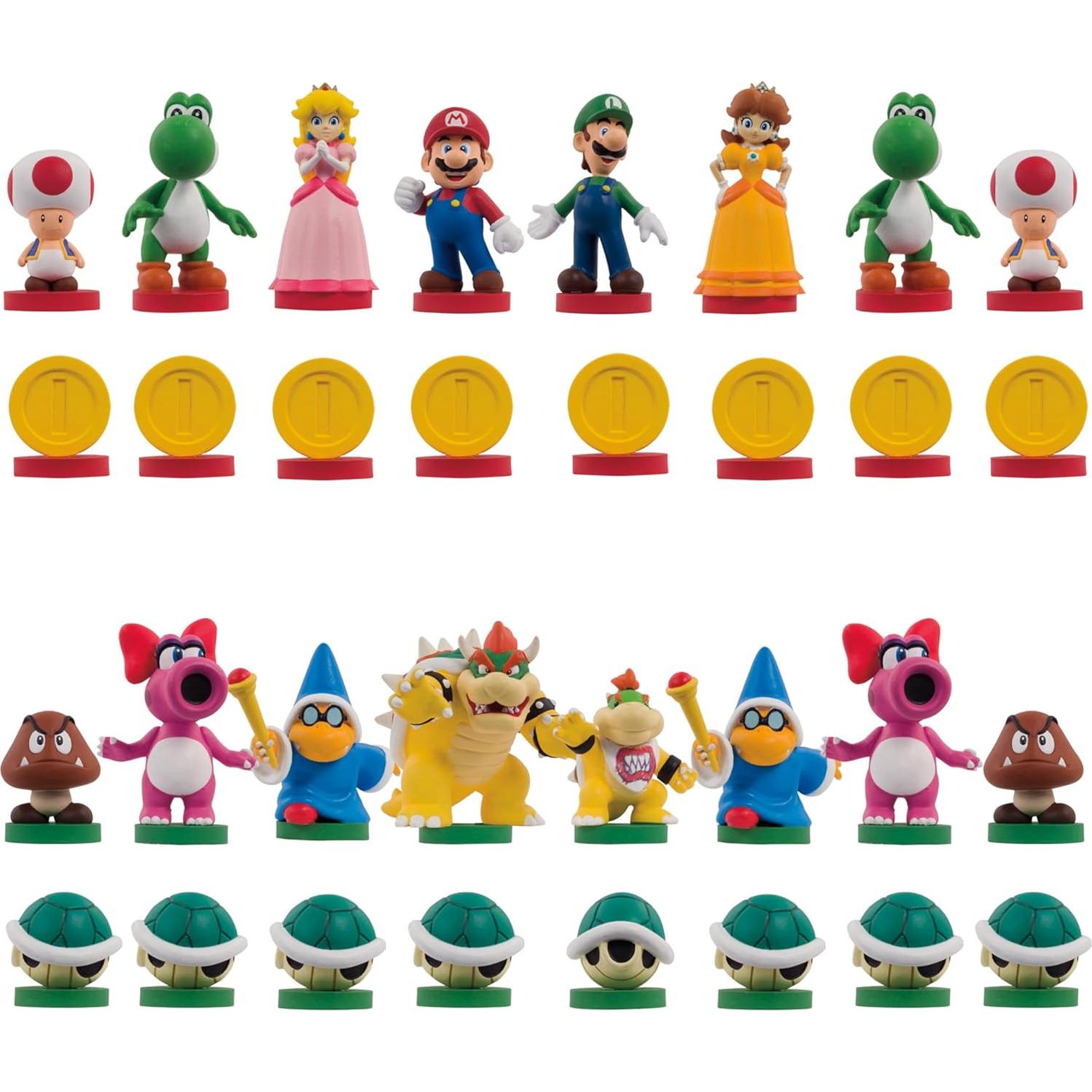 Juego de Ajedrez Super Mario Bros - 32 Piezas Pintadas a Mano