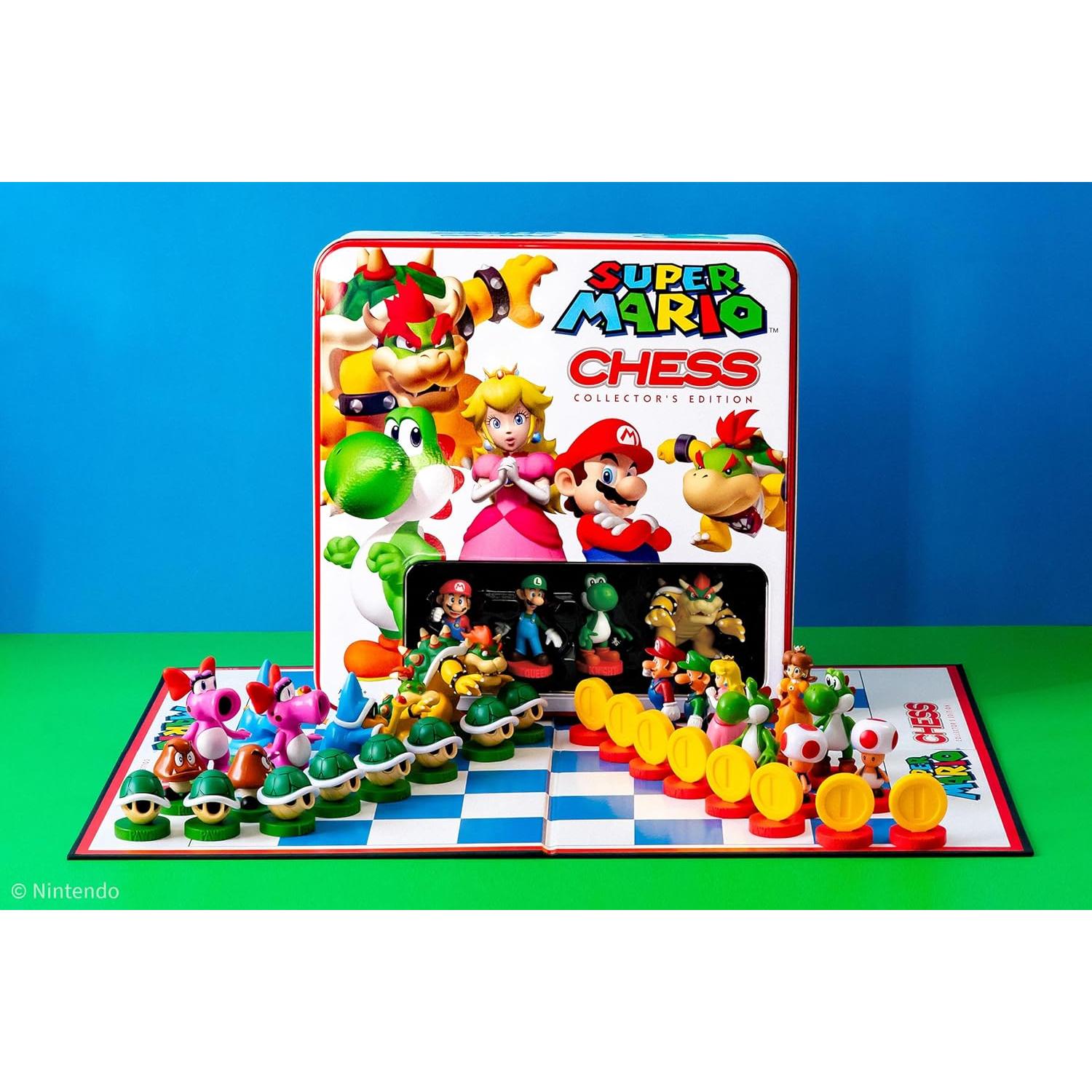 Juego de Ajedrez Super Mario Bros - 32 Piezas Pintadas a Mano