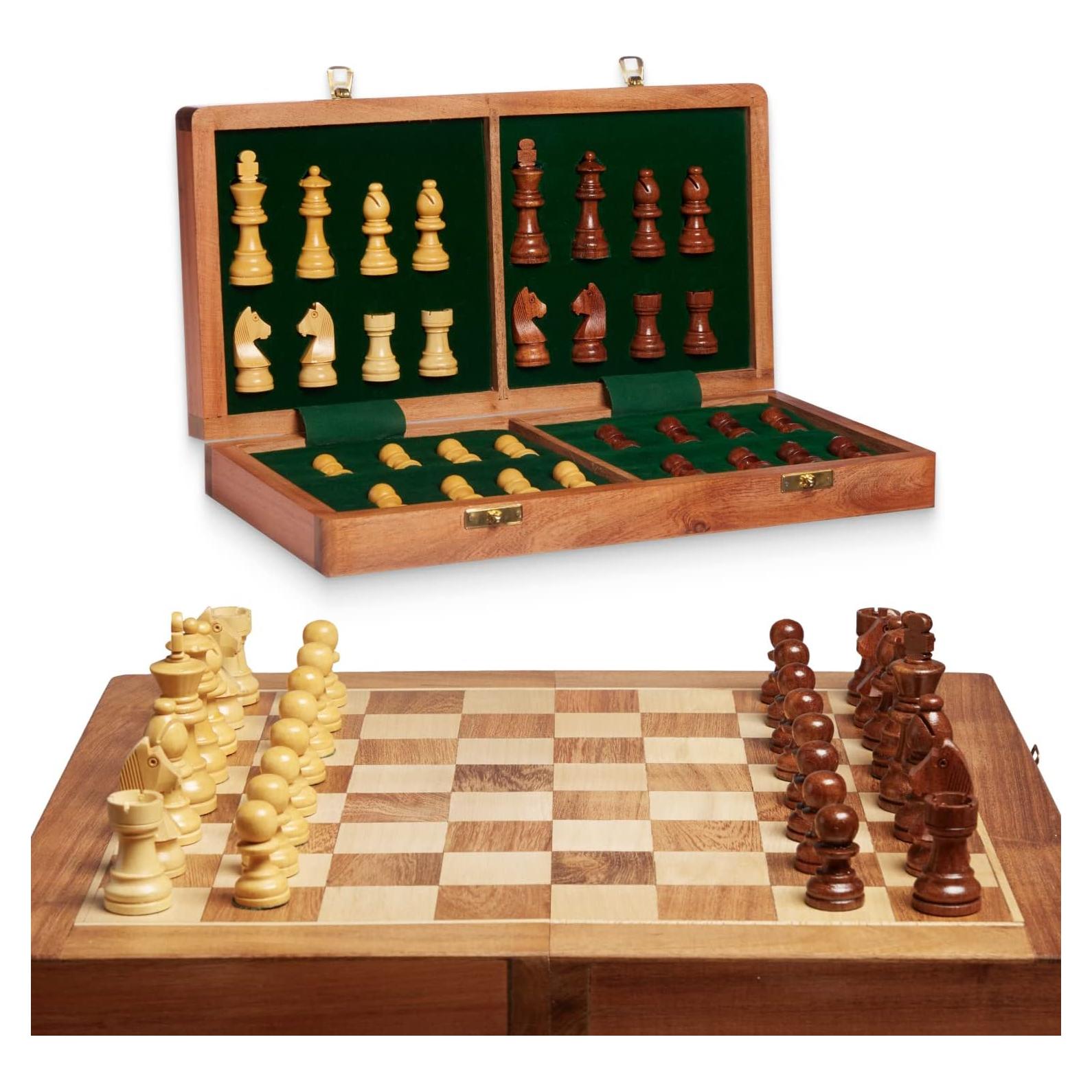 Juego de Ajedrez de Viaje Get The Games Out | Piezas Magnéticas