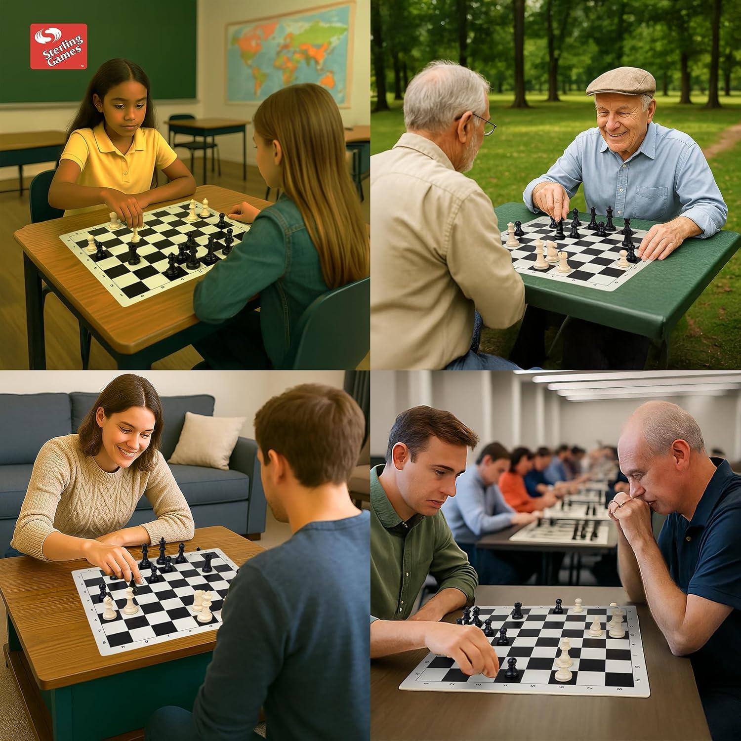 Juego de Ajedrez Portátil Extra Grande Sterling Games 50.8 cm