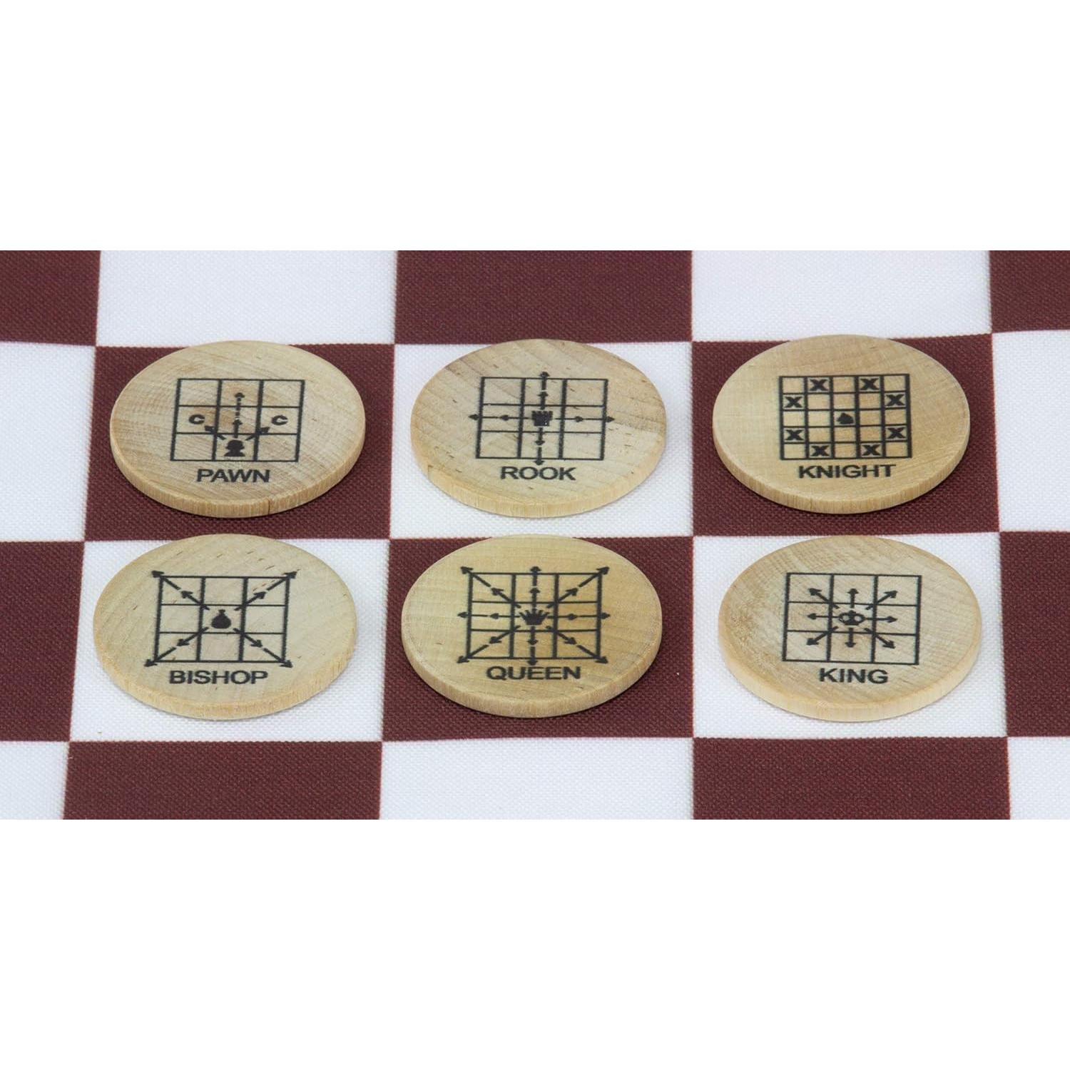 Juego de Ajedrez Portátil Maple Landmark - 32 Piezas