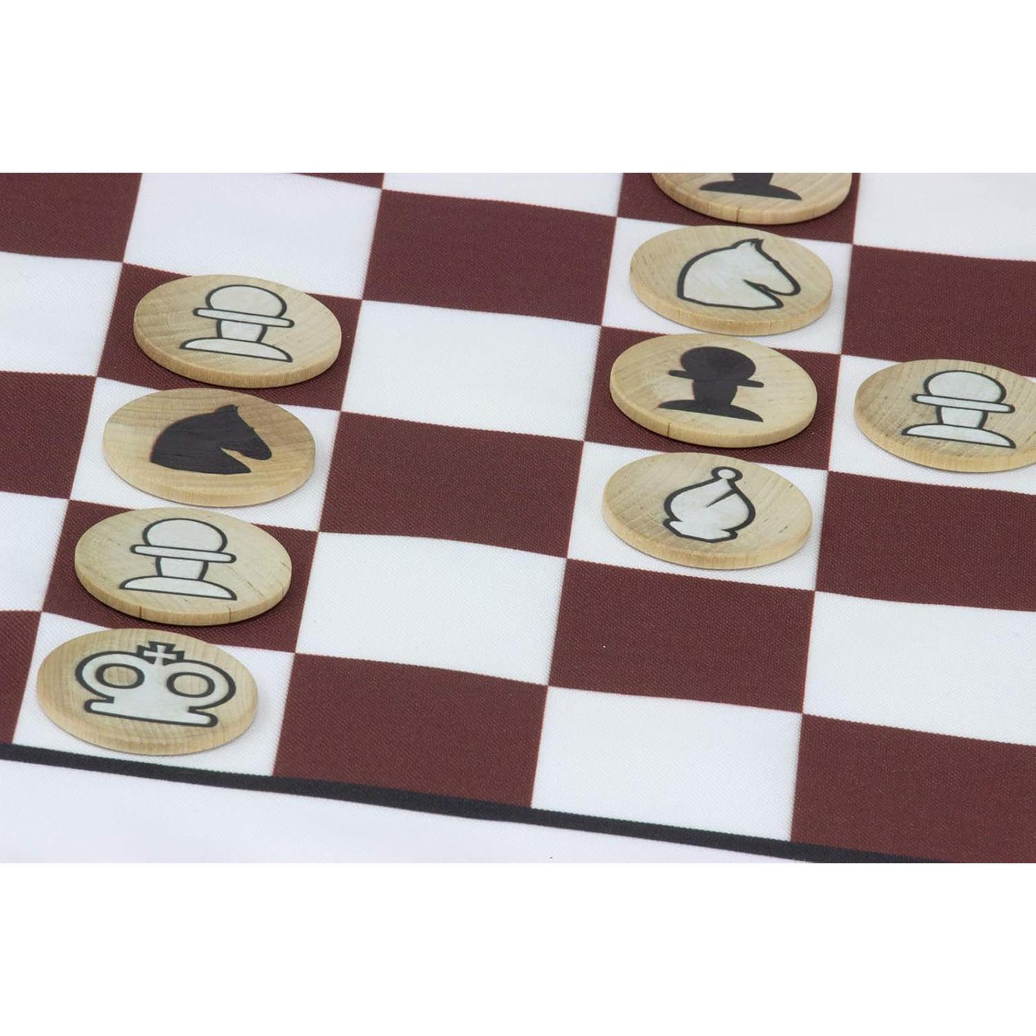 Juego de Ajedrez Portátil Maple Landmark - 32 Piezas