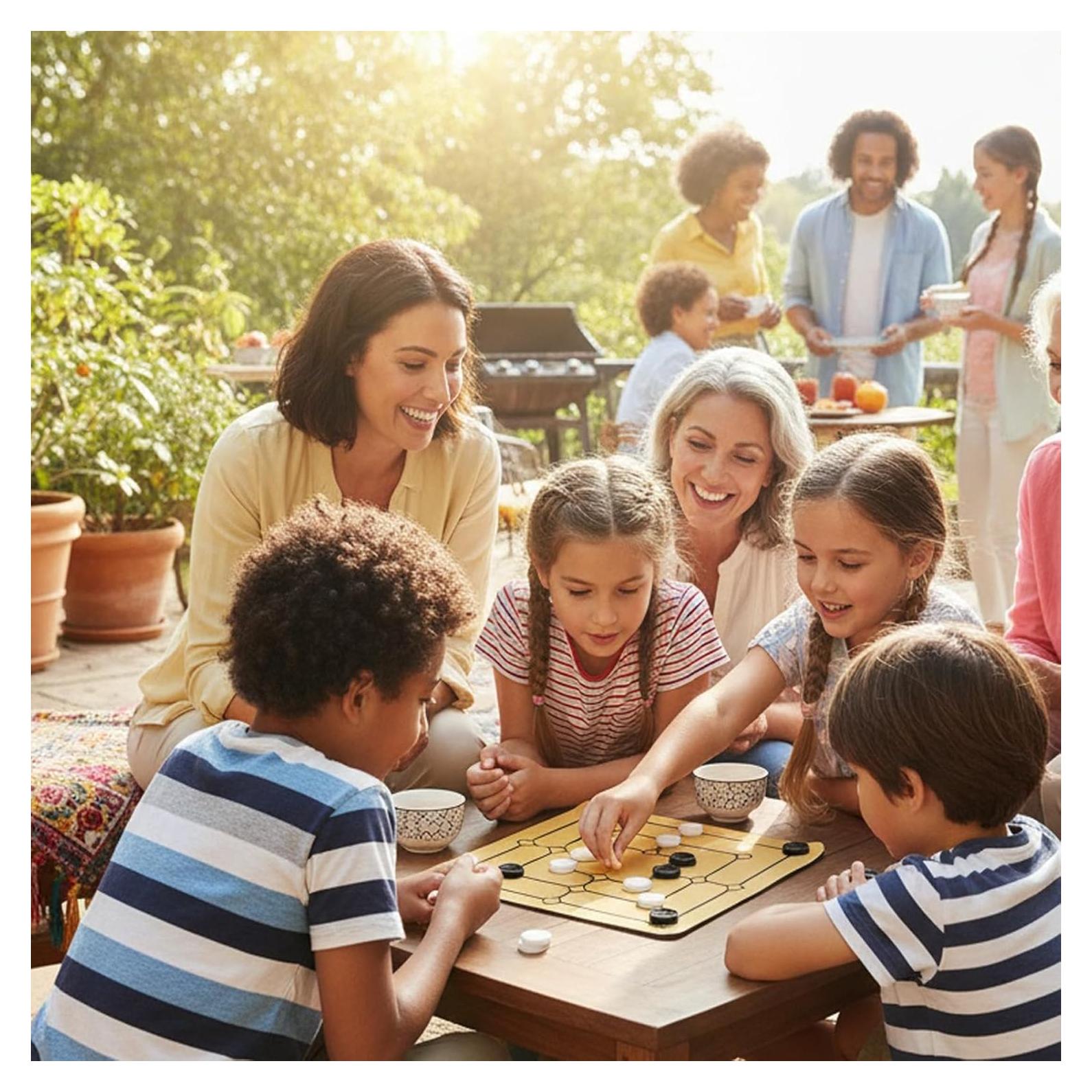 Juego de Mesa Nueve Hombres Morris Dranvosk Portátil 24x24 cm