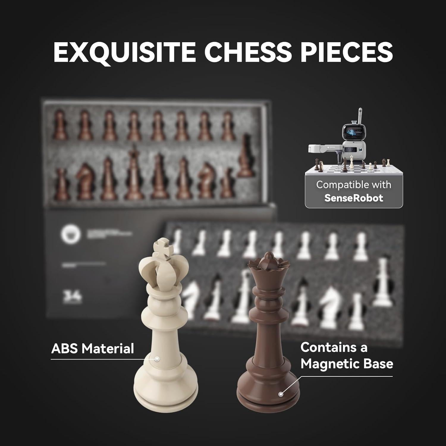 Juego de Ajedrez Magnético SenseRobot R3 - Set de Viaje