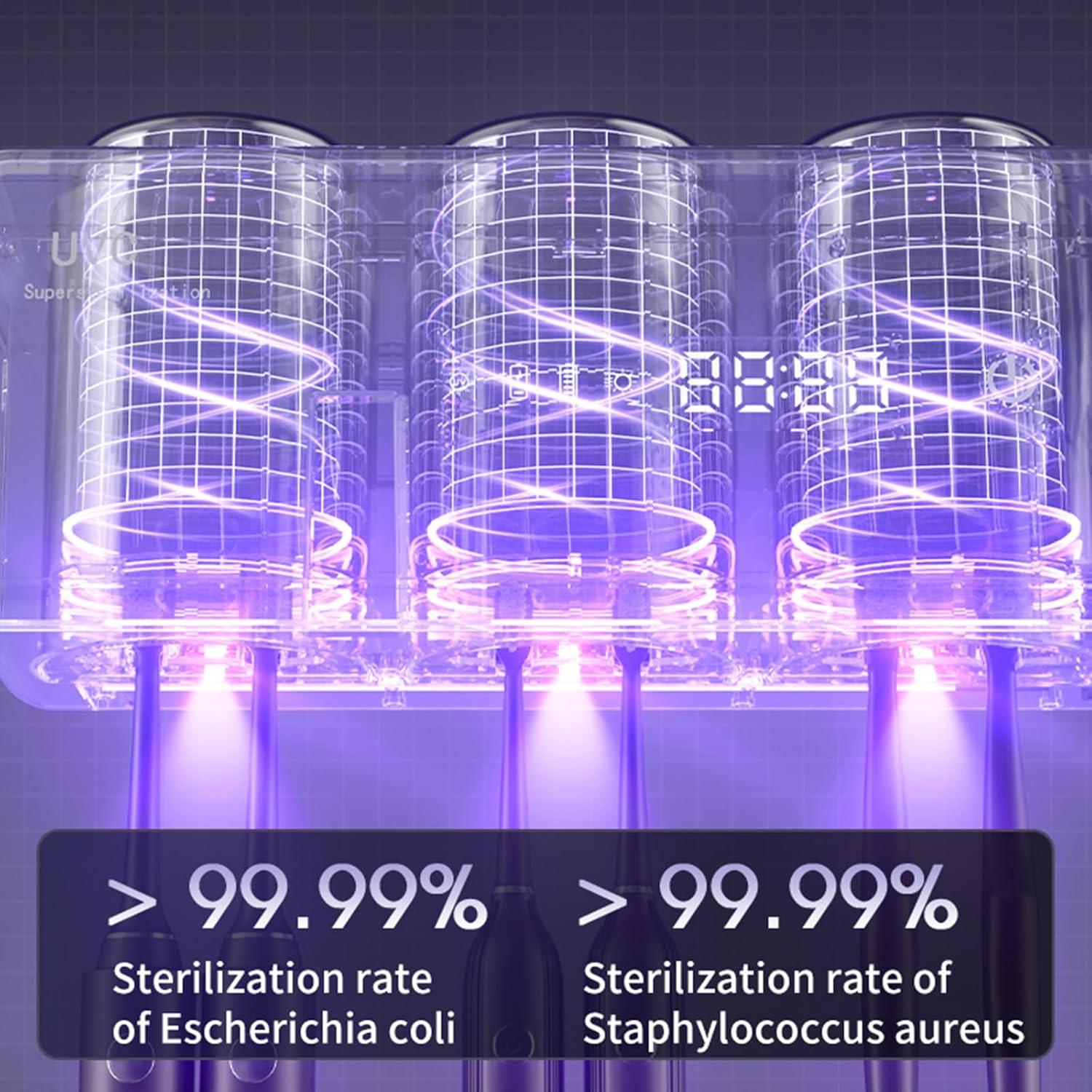 Soporte de Cepillo de Dientes Wekity Negro con Dispensador Automático