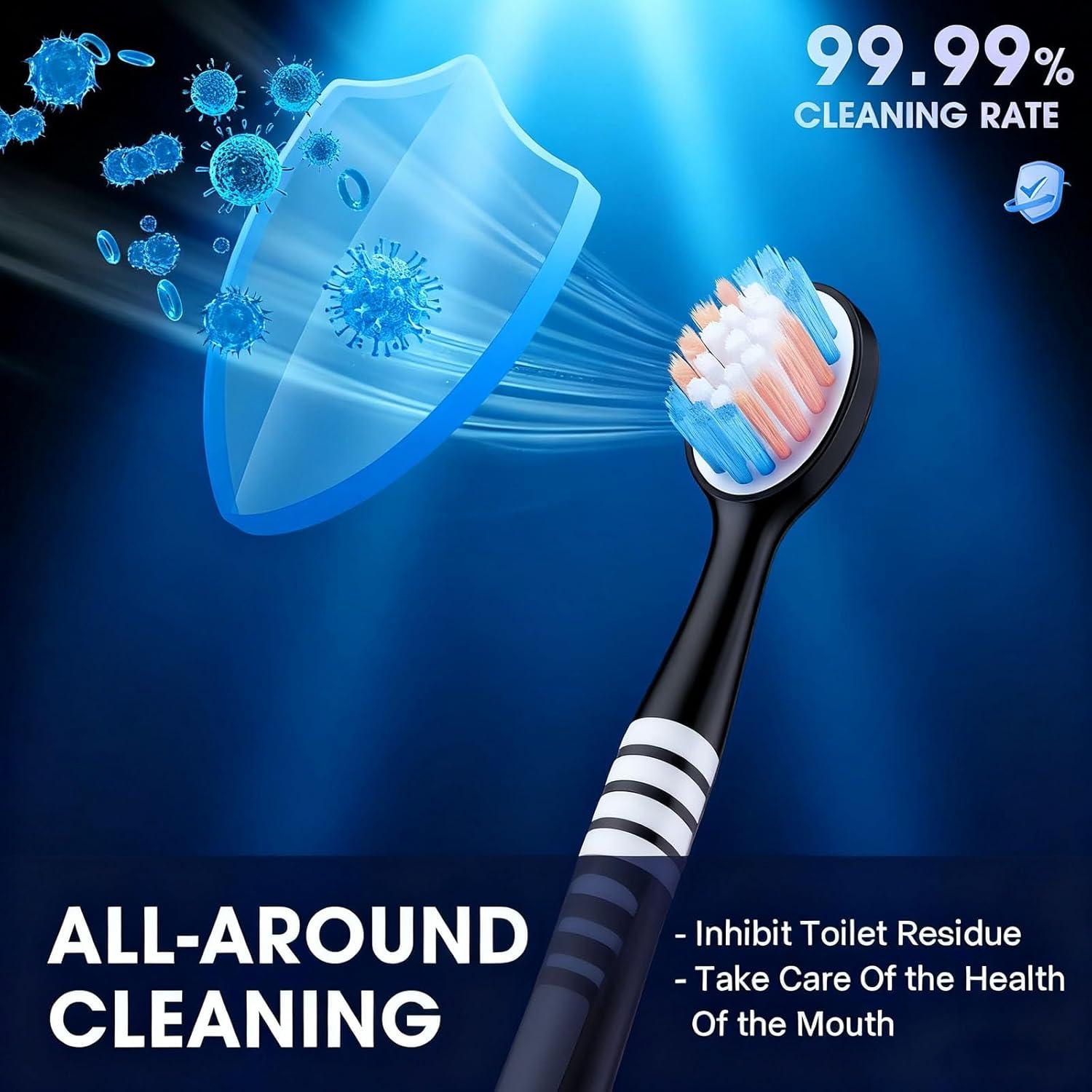 Soporte de Cepillo de Dientes ALLGLAM Negro con Dispensador Automático