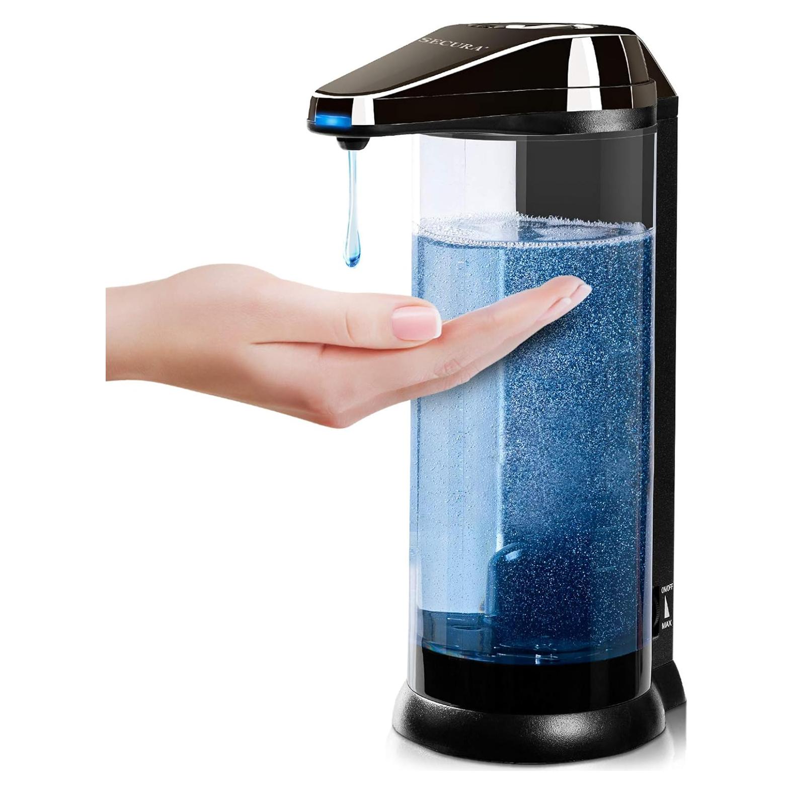 Dispensador Automático de Jabón Secura 500ml Gris Oscuro
