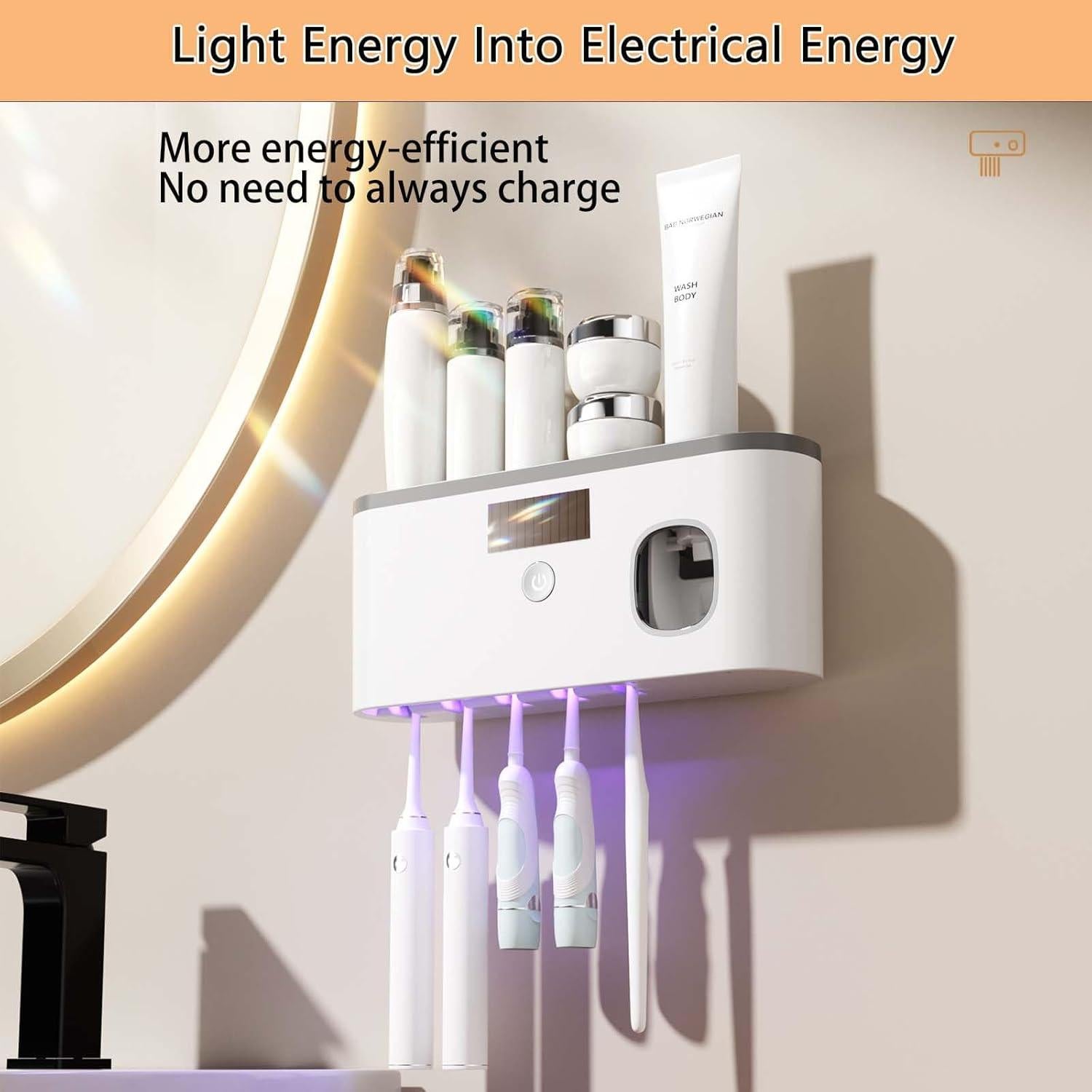 Soporte para Cepillos de Dientes DNEXIMG RA con Dispensador