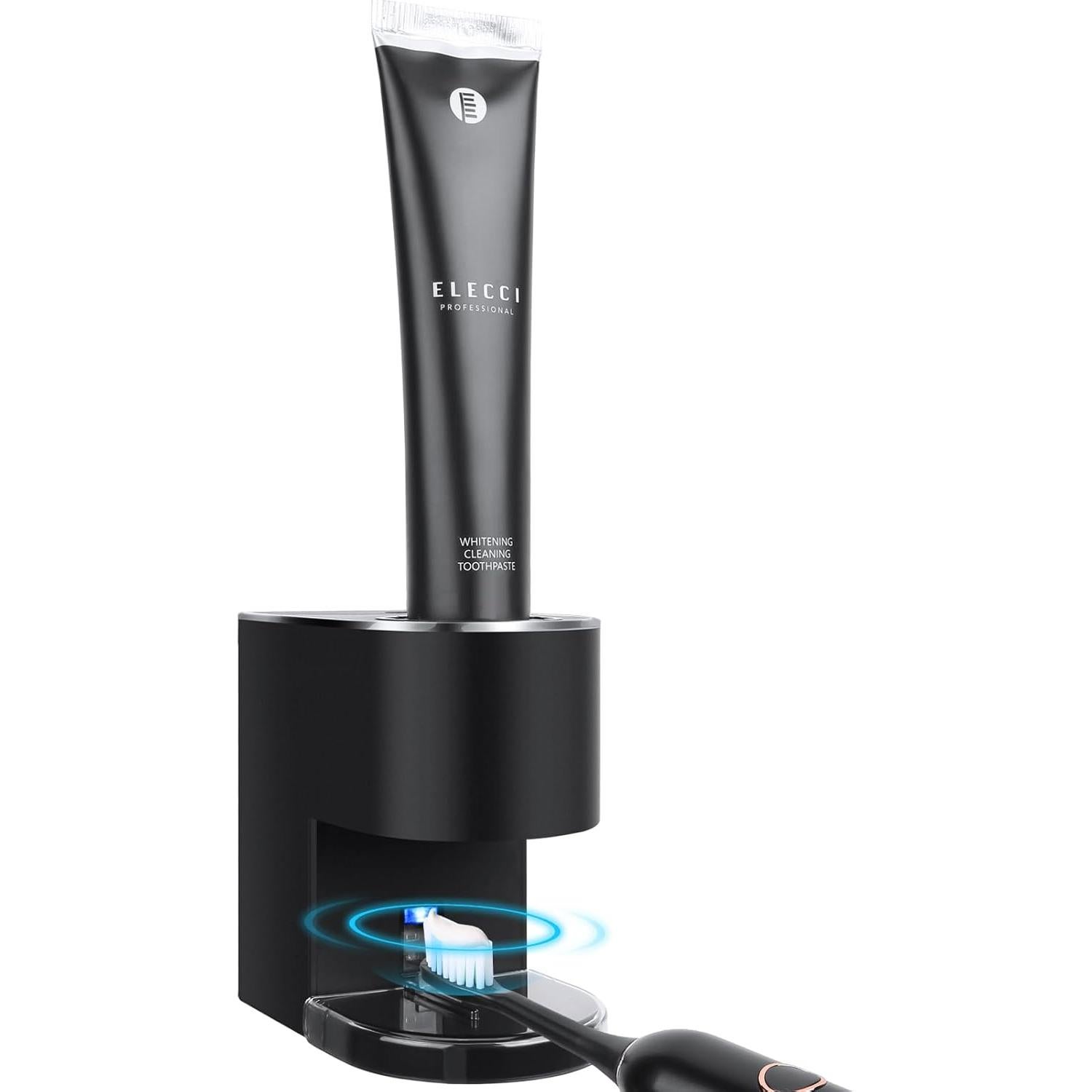 Dispensador Automático de Pasta de Dientes Monstake - Negro - 6 Niveles