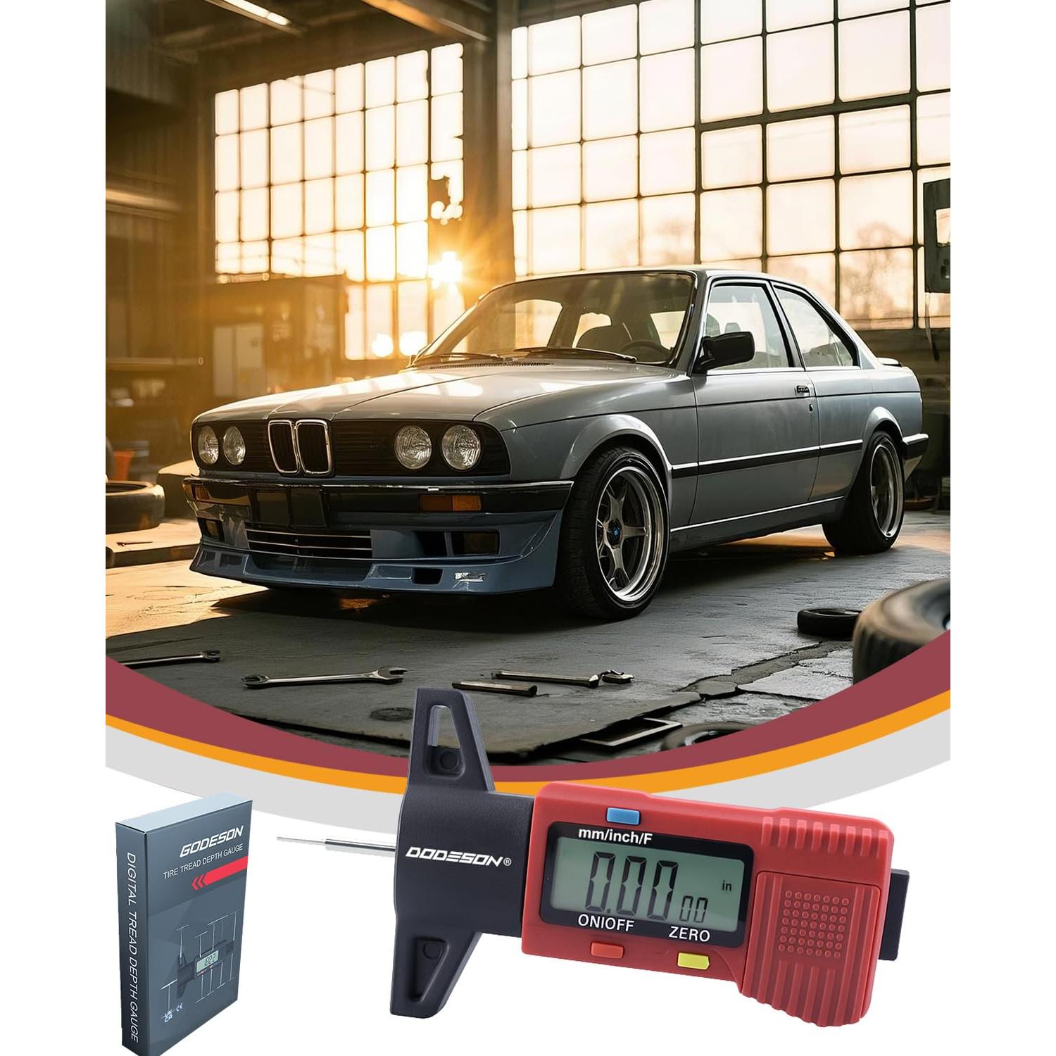 Medidor Digital de Profundidad de Banda de Rodadura GODESON 0-25mm