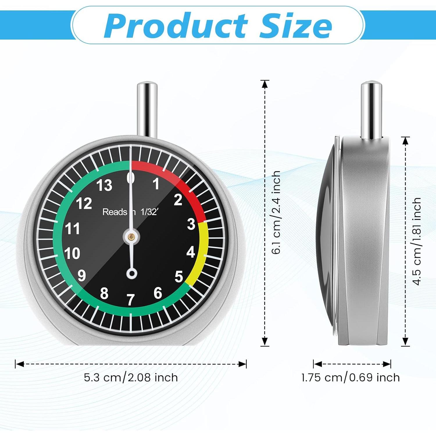 Medidor de Profundidad de Banda de Rodadura Tallew 2 Pcs
