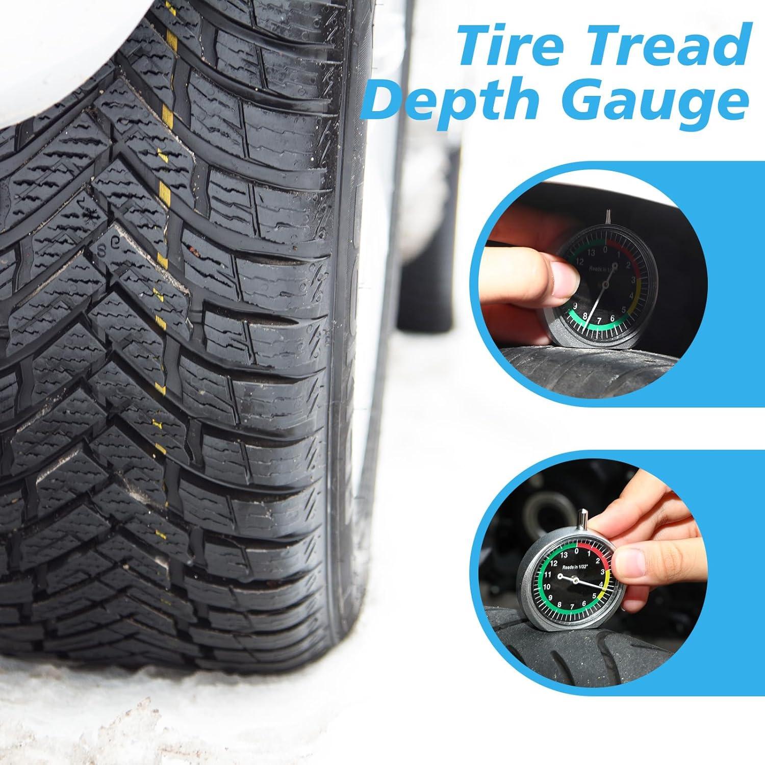 Medidor de Profundidad de Banda de Rodadura Tallew 2 Pcs