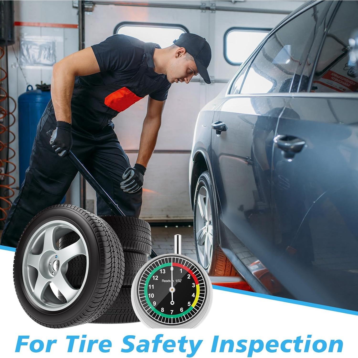 Medidor de Profundidad de Banda de Rodadura Tallew 2 Pcs