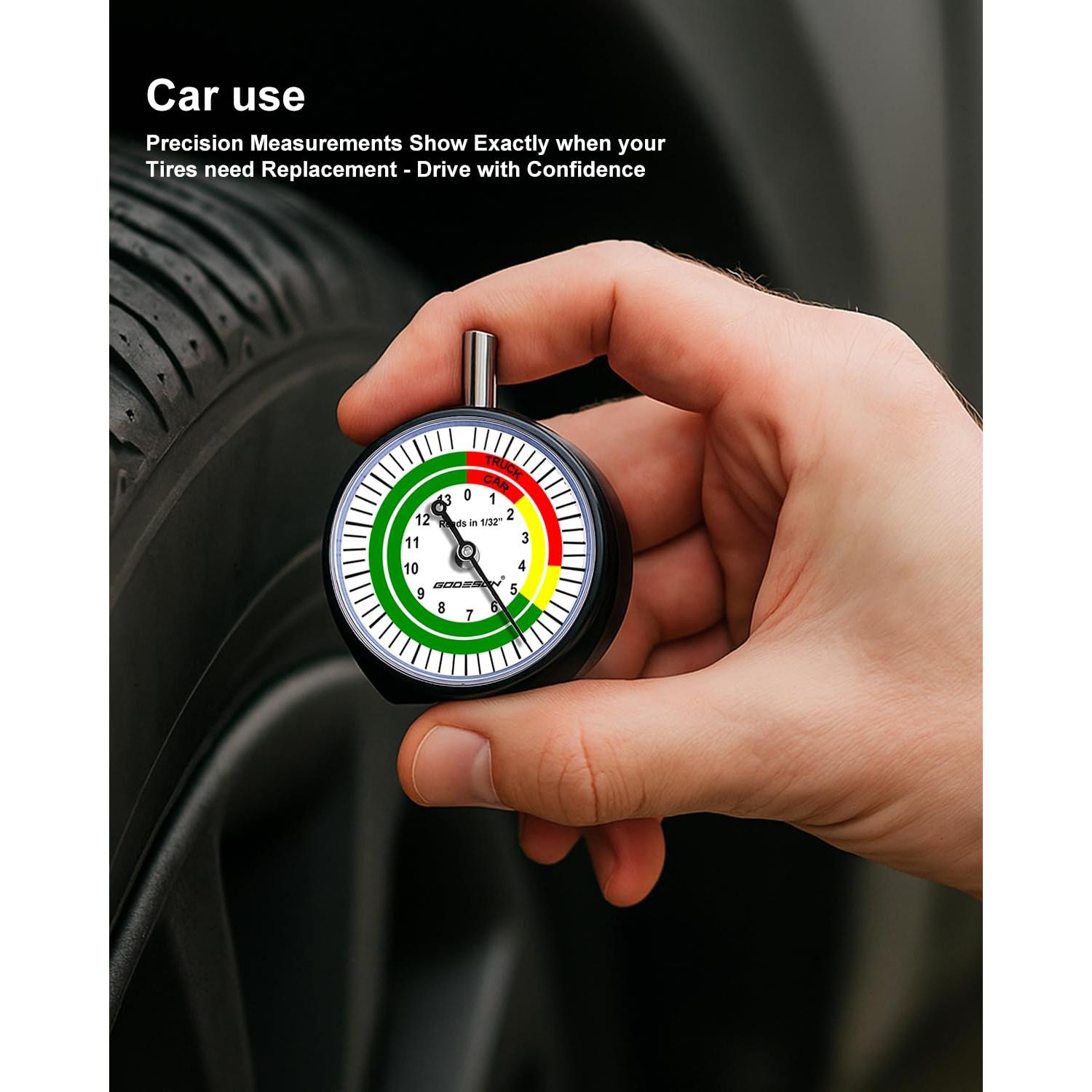 Medidor de Profundidad de Neumáticos GODESON 0.79 mm