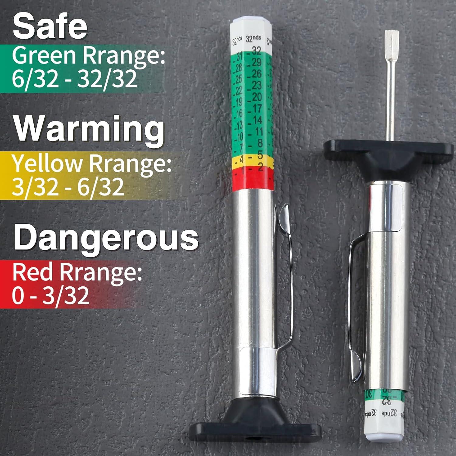 Medidor de Profundidad y Presión de Neumáticos LEONTOOL