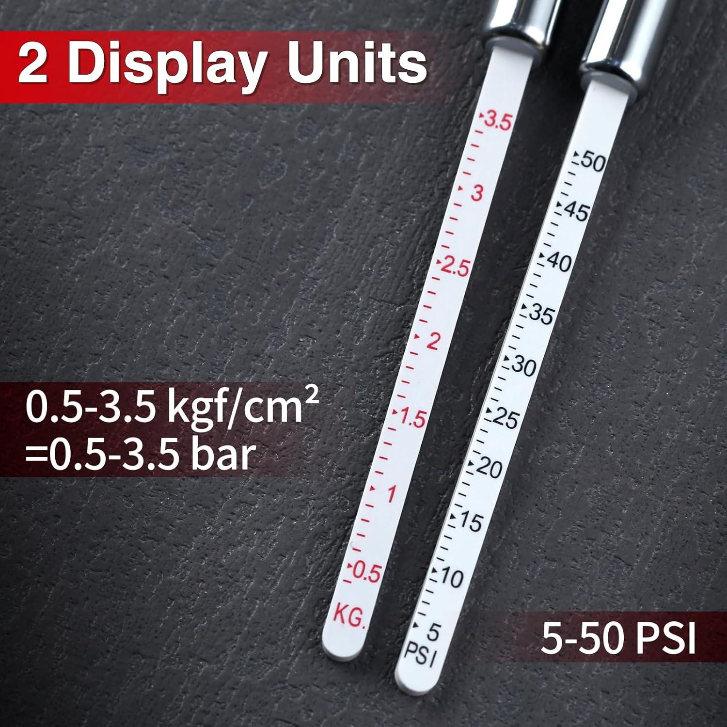 Medidor de Profundidad y Presión de Neumáticos LEONTOOL