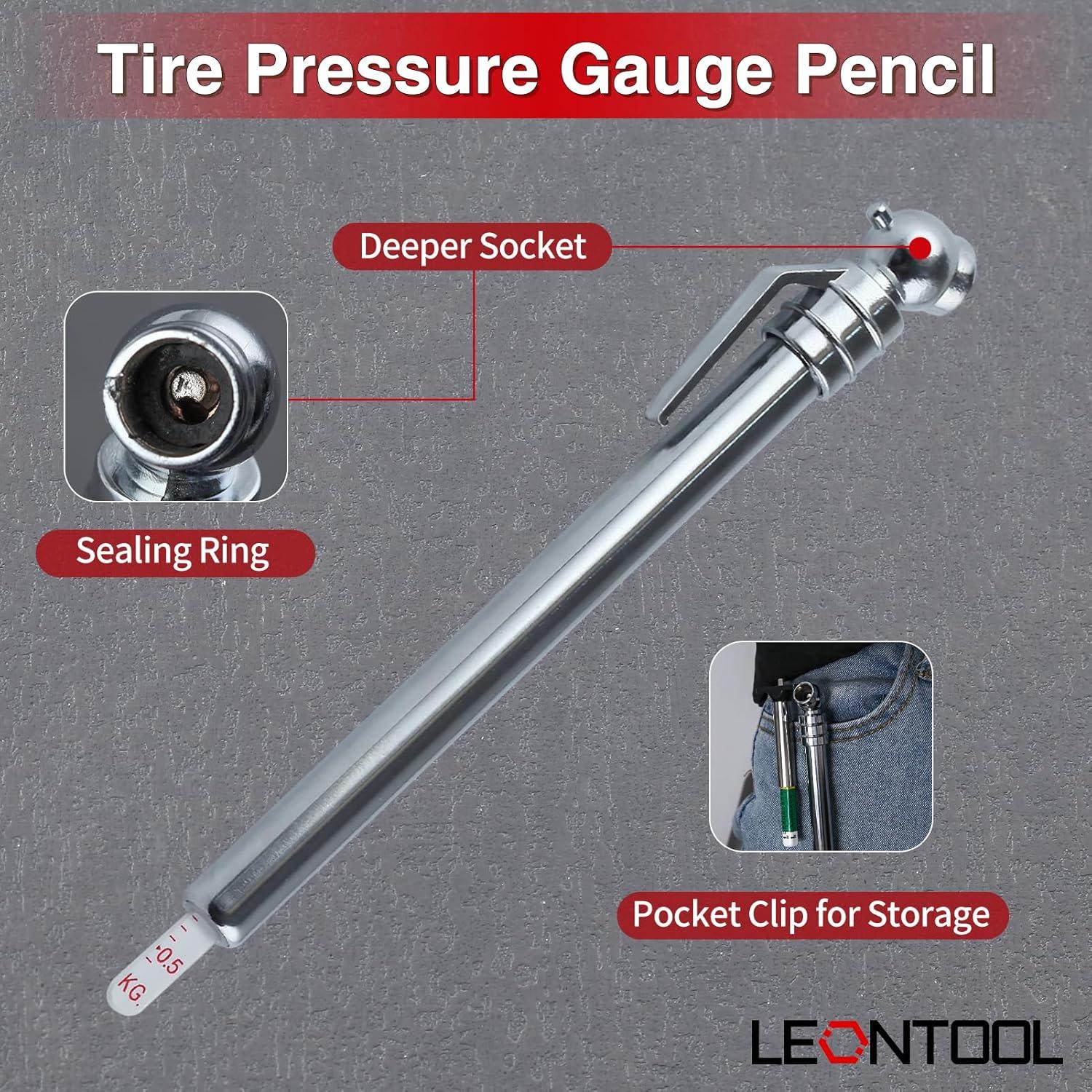 Medidor de Profundidad y Presión de Neumáticos LEONTOOL