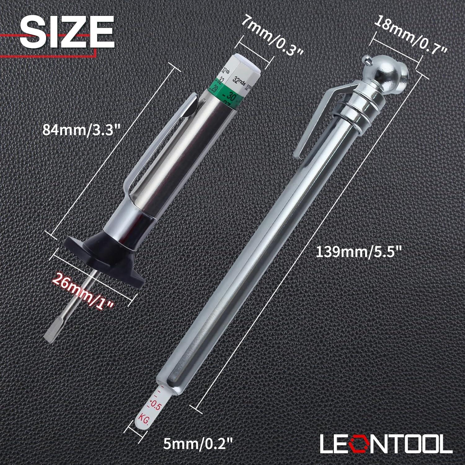 Medidor de Profundidad y Presión de Neumáticos LEONTOOL