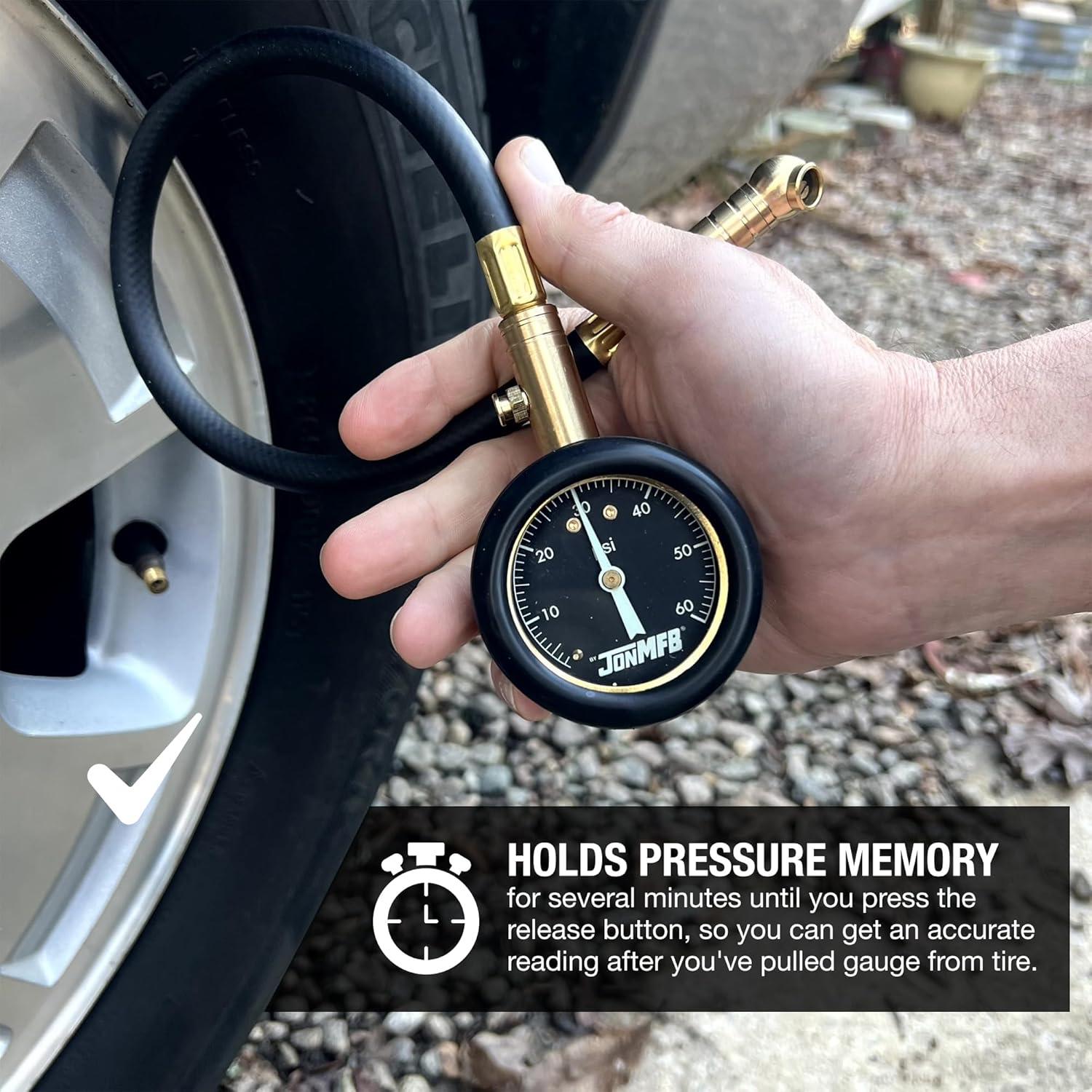 Medidor de Presión de Neumáticos Jon MFB 0-4.14 Bar 2"