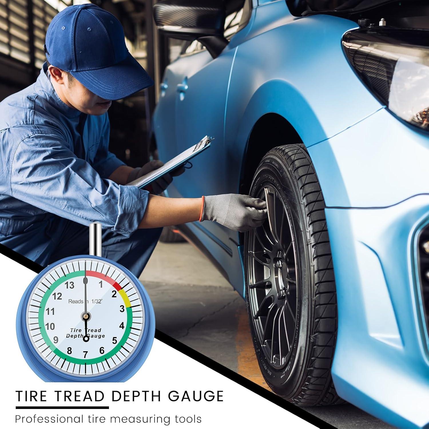 Paquete de 10 Medidores de Profundidad de Neumáticos Tallew