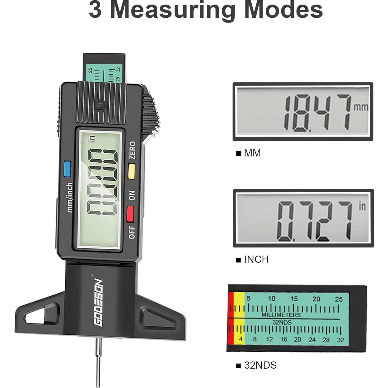 Medidor de Profundidad de Banda de Rodadura GODESON - Solar