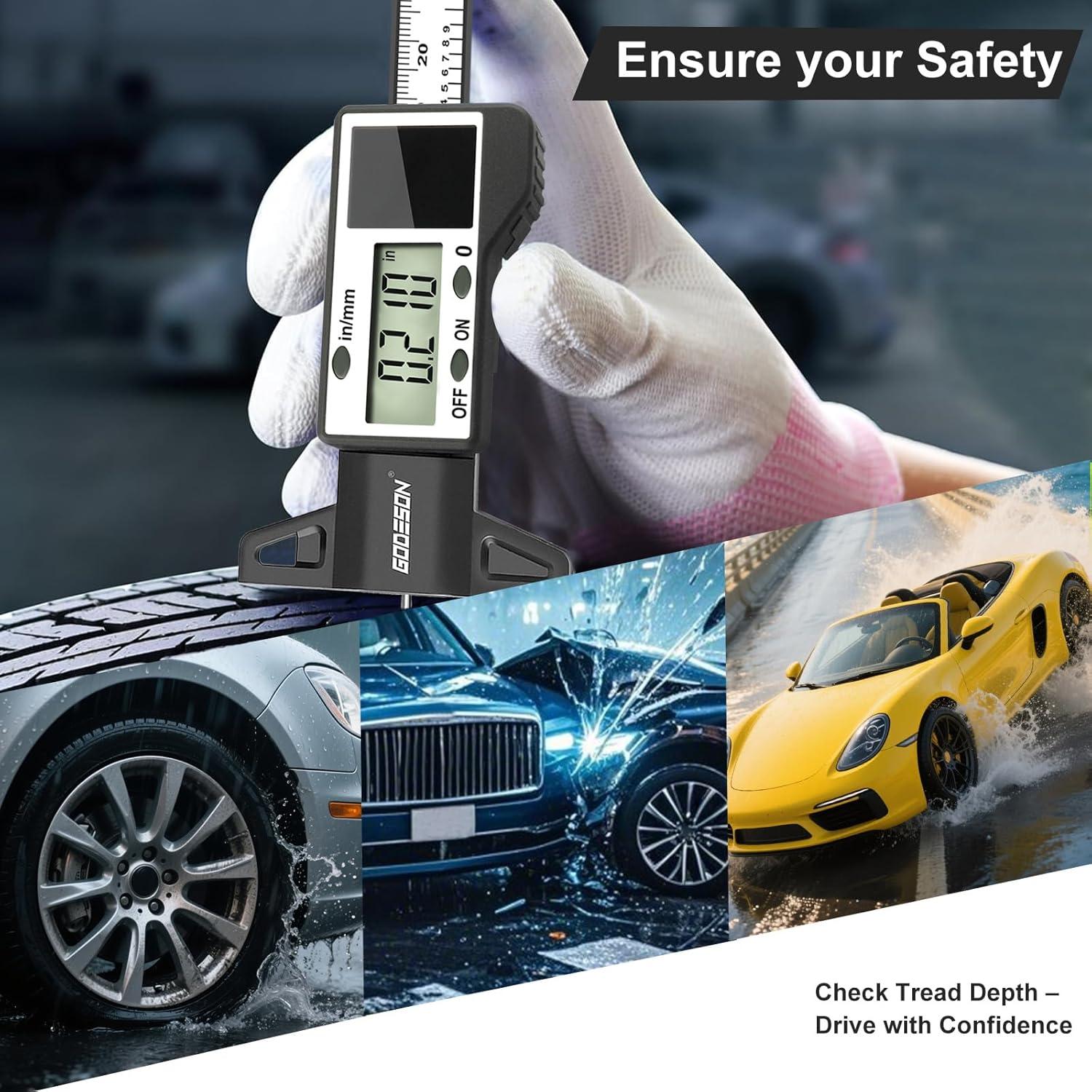 Medidor de Profundidad de Banda de Rodadura GODESON - Solar