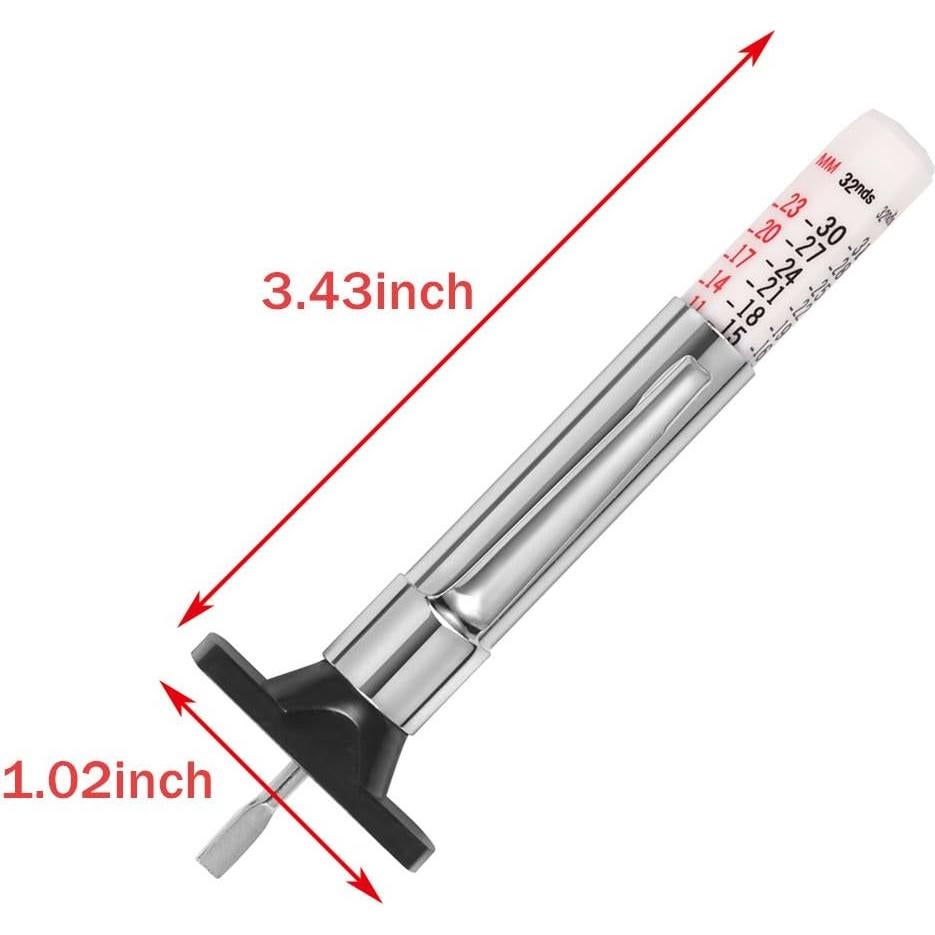 Calibrador de Profundidad de Banda PROND - 10PCS Blanco