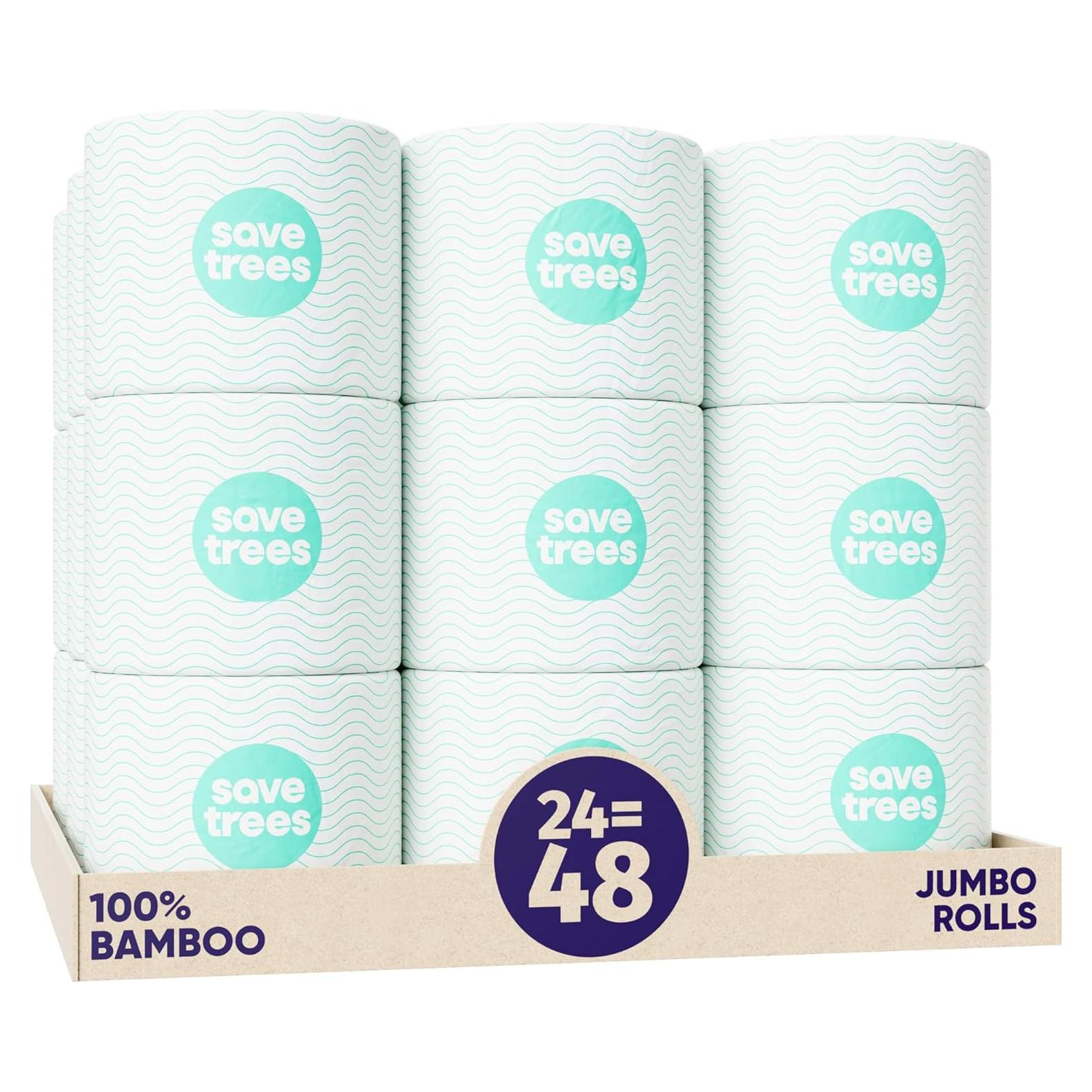 Papel Higiénico Orgánico Save Trees - 24 Rollos 3 Capas 300 Hojas