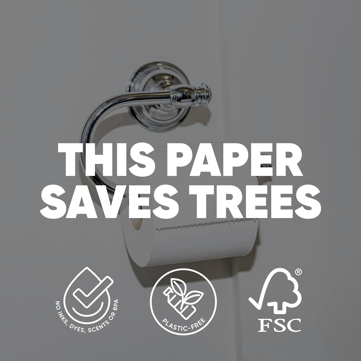 Papel Higiénico Orgánico Save Trees - 24 Rollos 3 Capas 300 Hojas