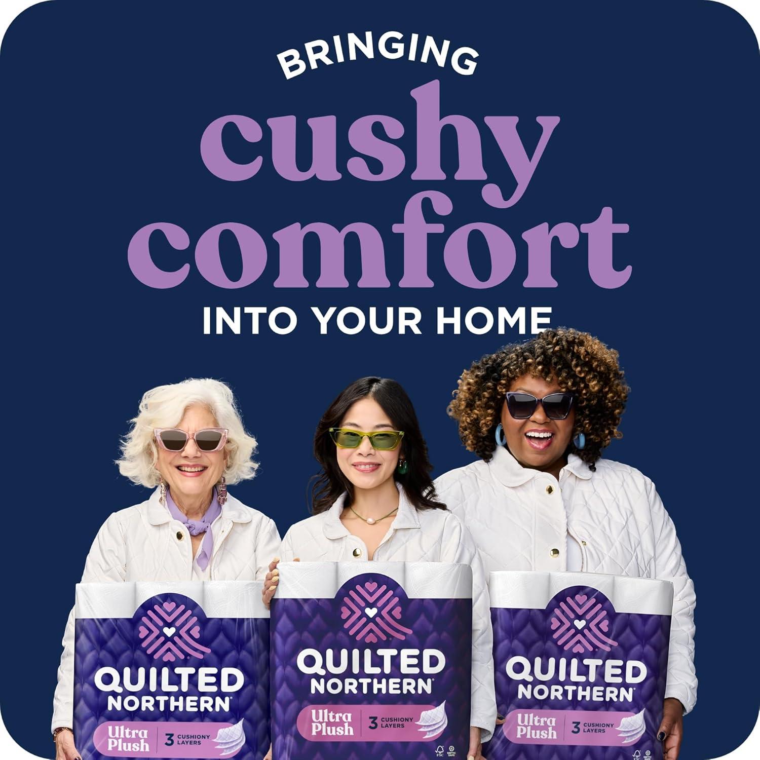 Papel Higiénico Quilted Northern Ultra Plush 24 Rollos Mega 3 Capas