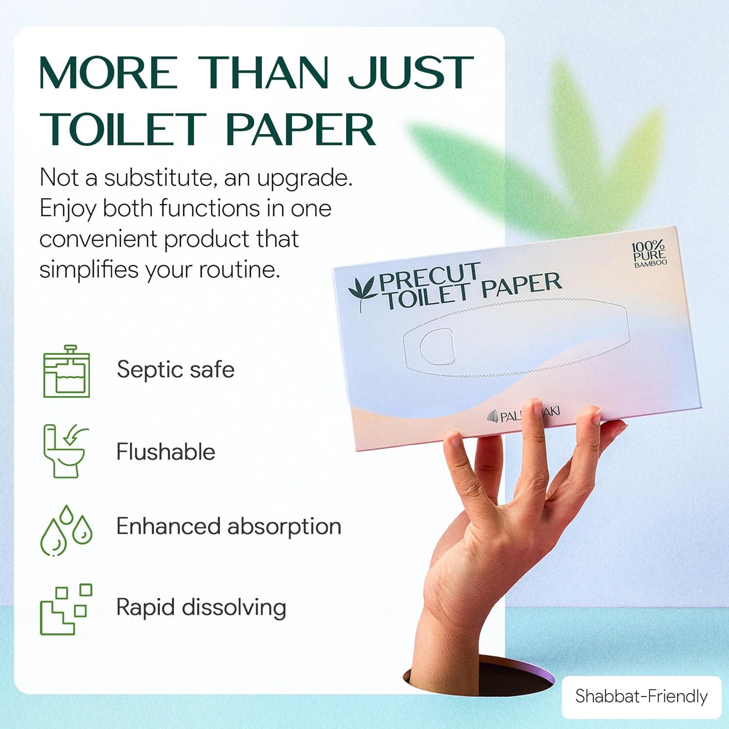 Papel Higiénico de Bambú Palm Naki - 3 Capas, 375 Hojas