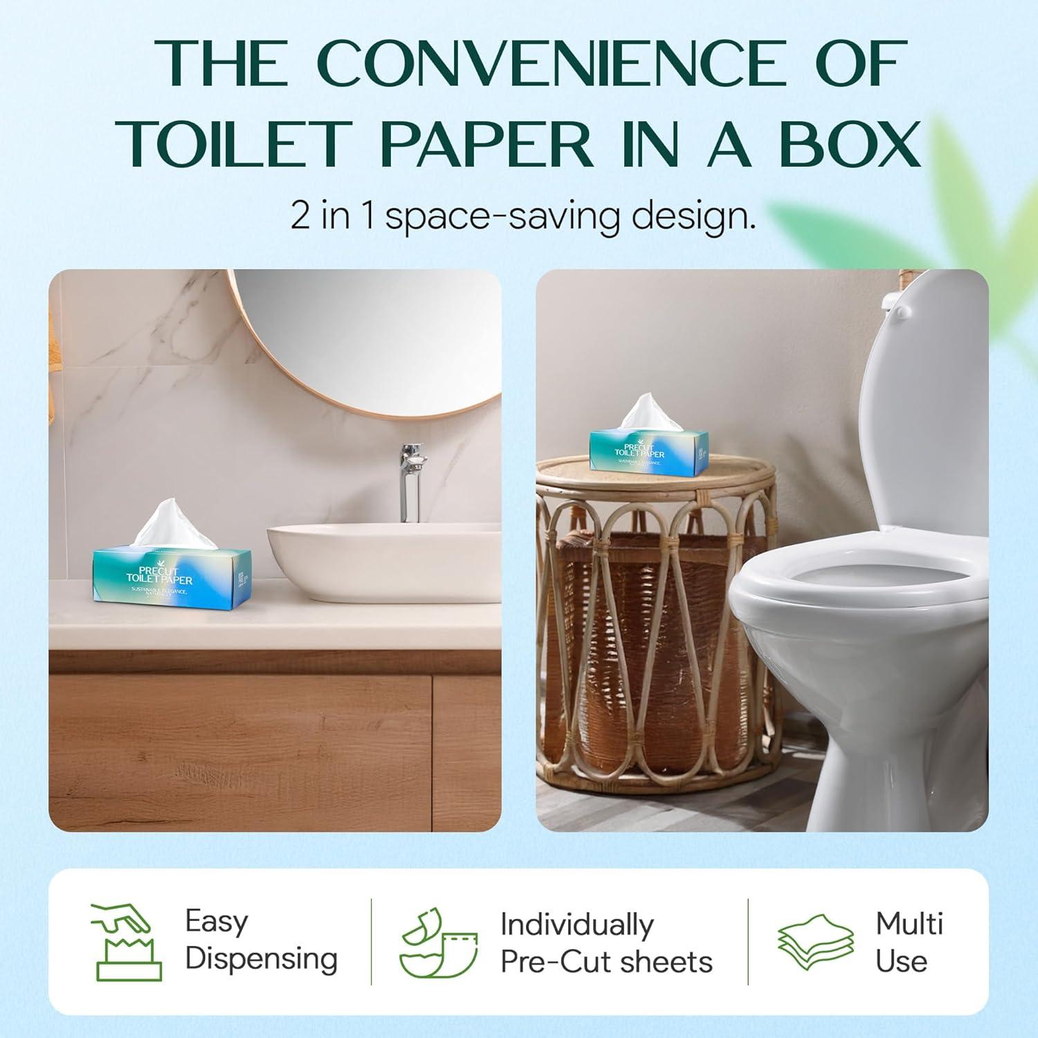 Papel Higiénico de Bambú Palm Naki - 3 Capas, 375 Hojas