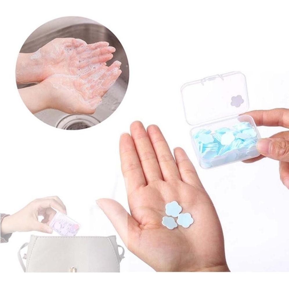 100/1000 Sheets Disposable Hand Wash Petal Soap Sheets Hand Bath Toiletry Paper Soap Flakes (100pcs, pink)