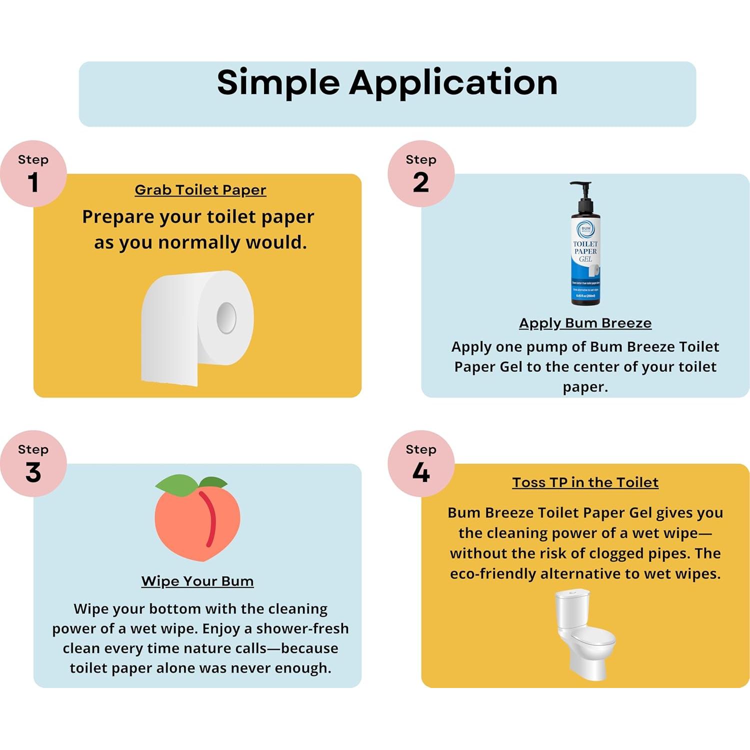 Gel de Papel Higiénico Bum Breeze 240g - Alternativa Segura