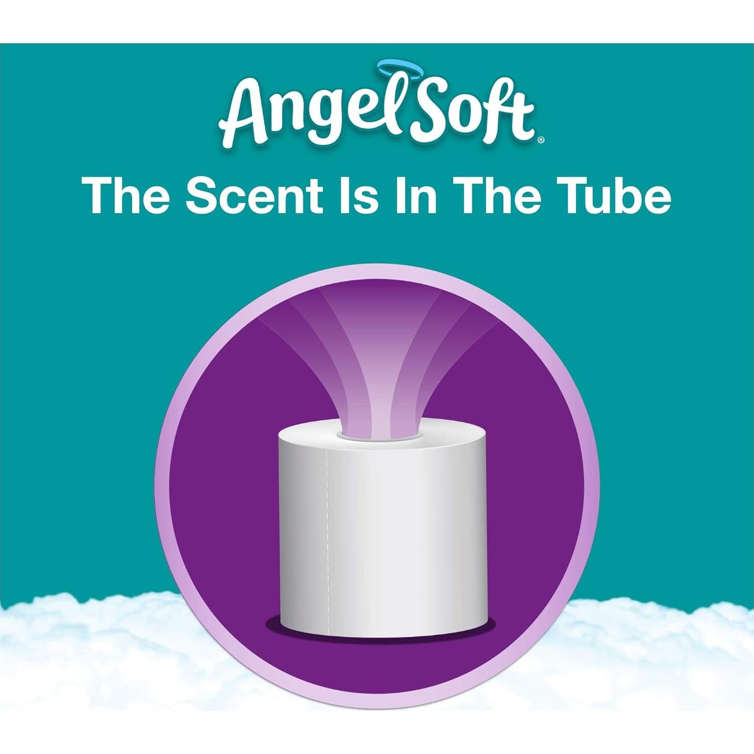 Papel Higiénico Angel Soft Aromatizado Lavanda 48 Rollos Dobles