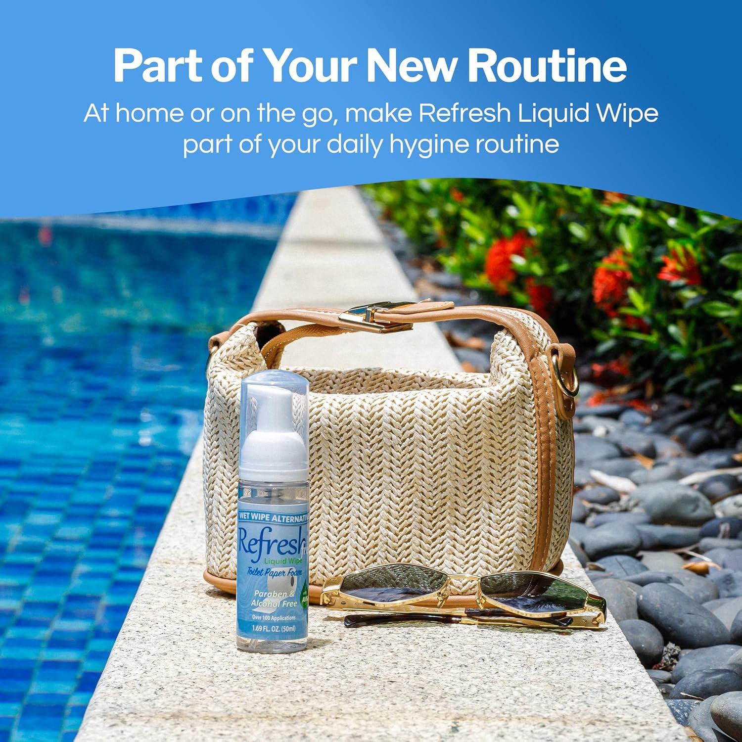 Toallita Líquida Refresh 50ml - Espuma para Papel Higiénico