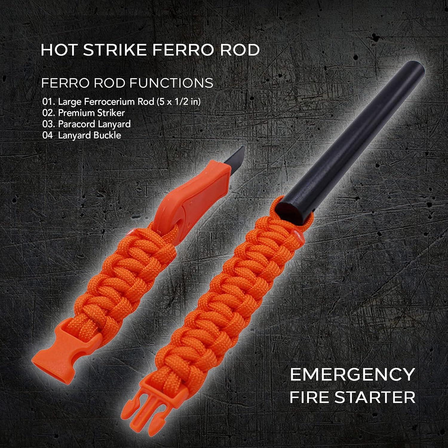 Encendedor Ferro Rod Hot Strike EPG-Hot-Strike | Supervivencia