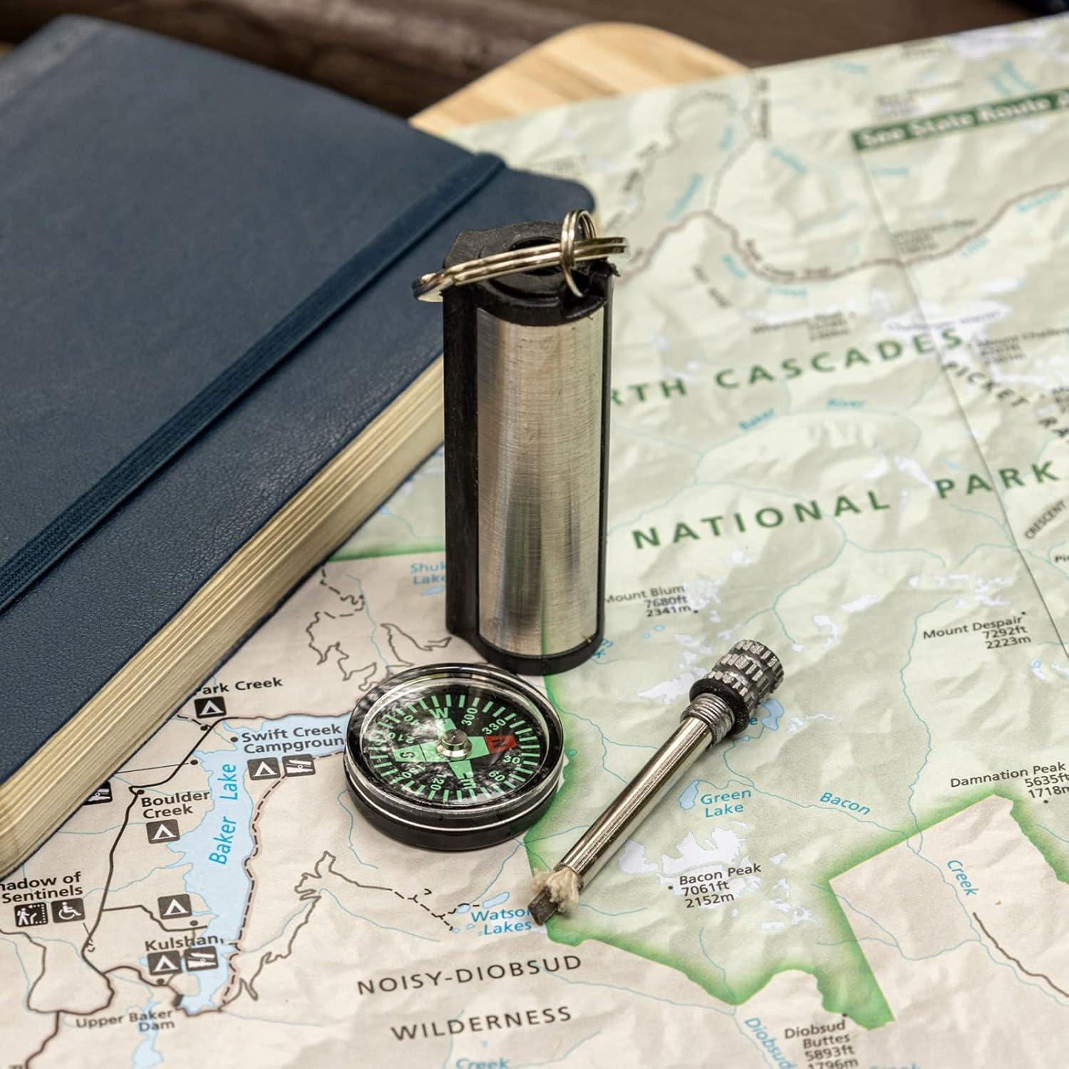 Encendedor Compacto ASR Outdoor con Brújula y Varilla de Yesca