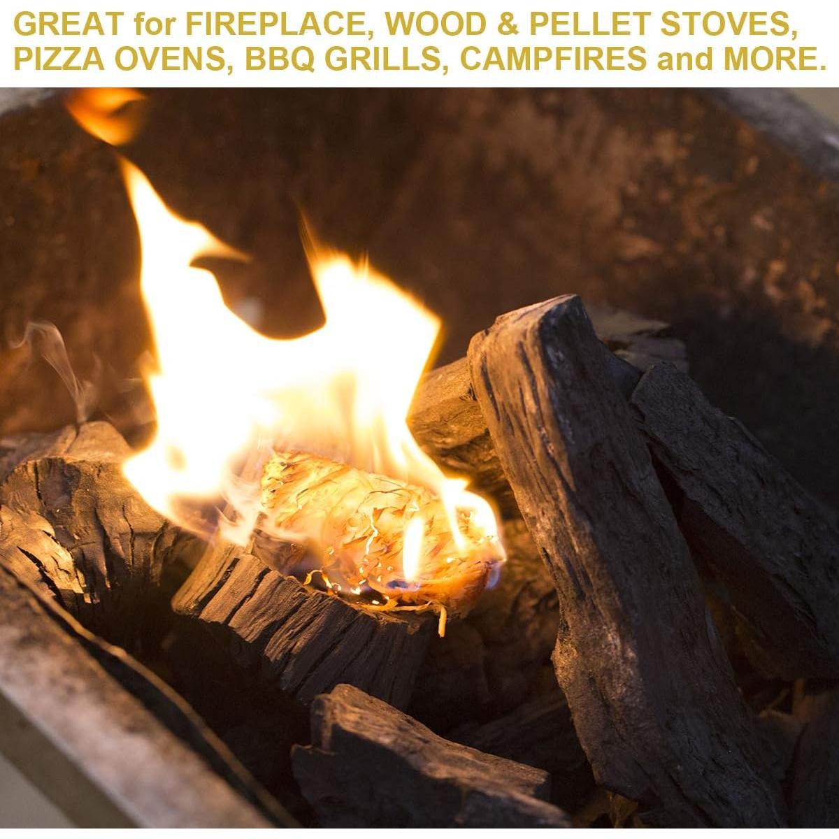 Encendedores Naturales para Chimenea CHENPLY 108 Unidades
